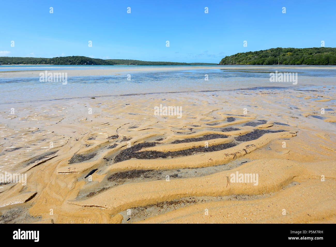 View of scenic Somerset beach, lieu historique de la famille Jardine, Cape York Peninsula, Far North Queensland, Queensland, Australie, FNQ Banque D'Images