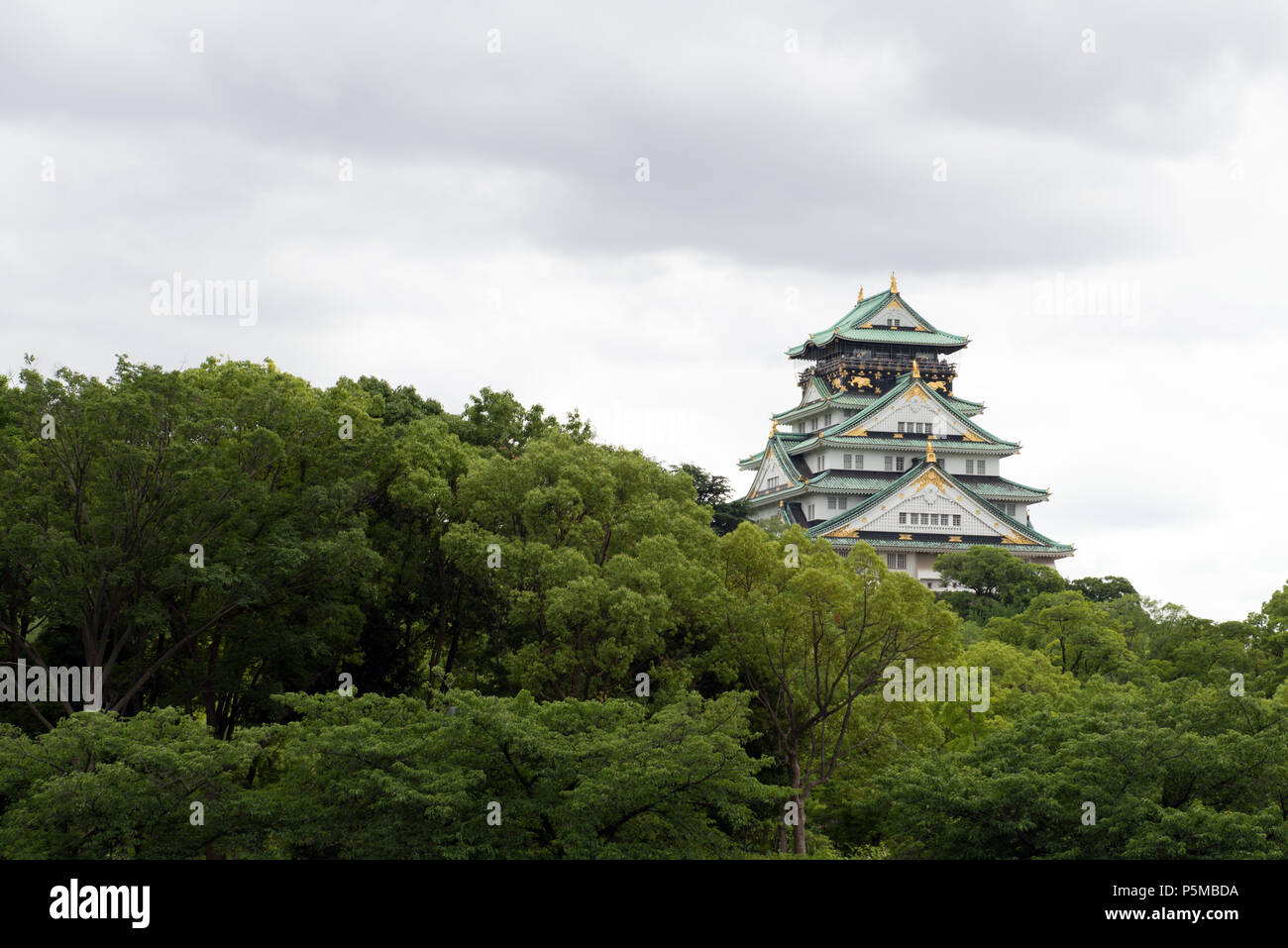 Le Château d'Osaka au Japon Banque D'Images