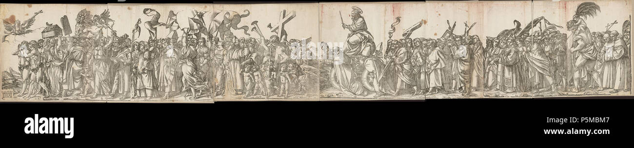 N/A. Trionfo della Fede, Holzschnittfolge, 1608 . 1608. Andrea Andreani 98 Andrea Andreani Trionfo della Fede G 0011 II Banque D'Images