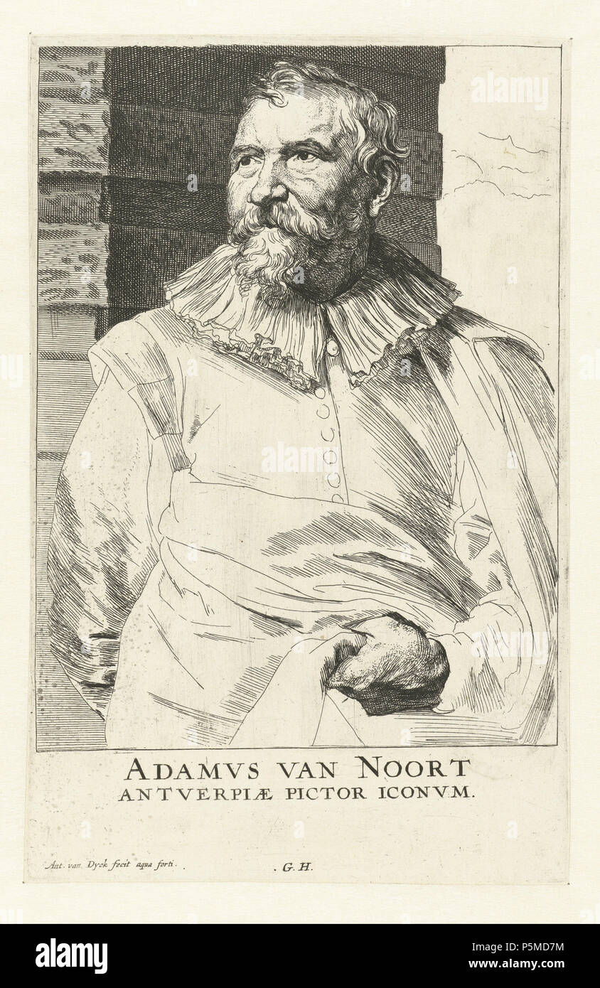 Portrait d'Adam van Noort 1630-1632 ou 1645-1646. Anthony Van Dyck (1599-1641) Noms alternatifs Anthony Van Dyck, Anthonie van Dyck Anton van Dijck, Antonis van Deik, Antoon van Dijk, Anthonis van Dyck, Antoine van Dyck, peintre flamand Description dessinateur et graveur Date de naissance/décès 22 mars 1599 9 décembre 1641 Lieu de naissance/décès, London Blackfriars Anvers Anvers lieu de travail (1609-1610, 1615-1620), Londres (1620-mars 1621), Zaventem (1621), Gênes (Octobre 1621-février 1622), Rome (février 1622-juillet 1622), Florence (1622), Bologne (1622), Venise (1622), Banque D'Images