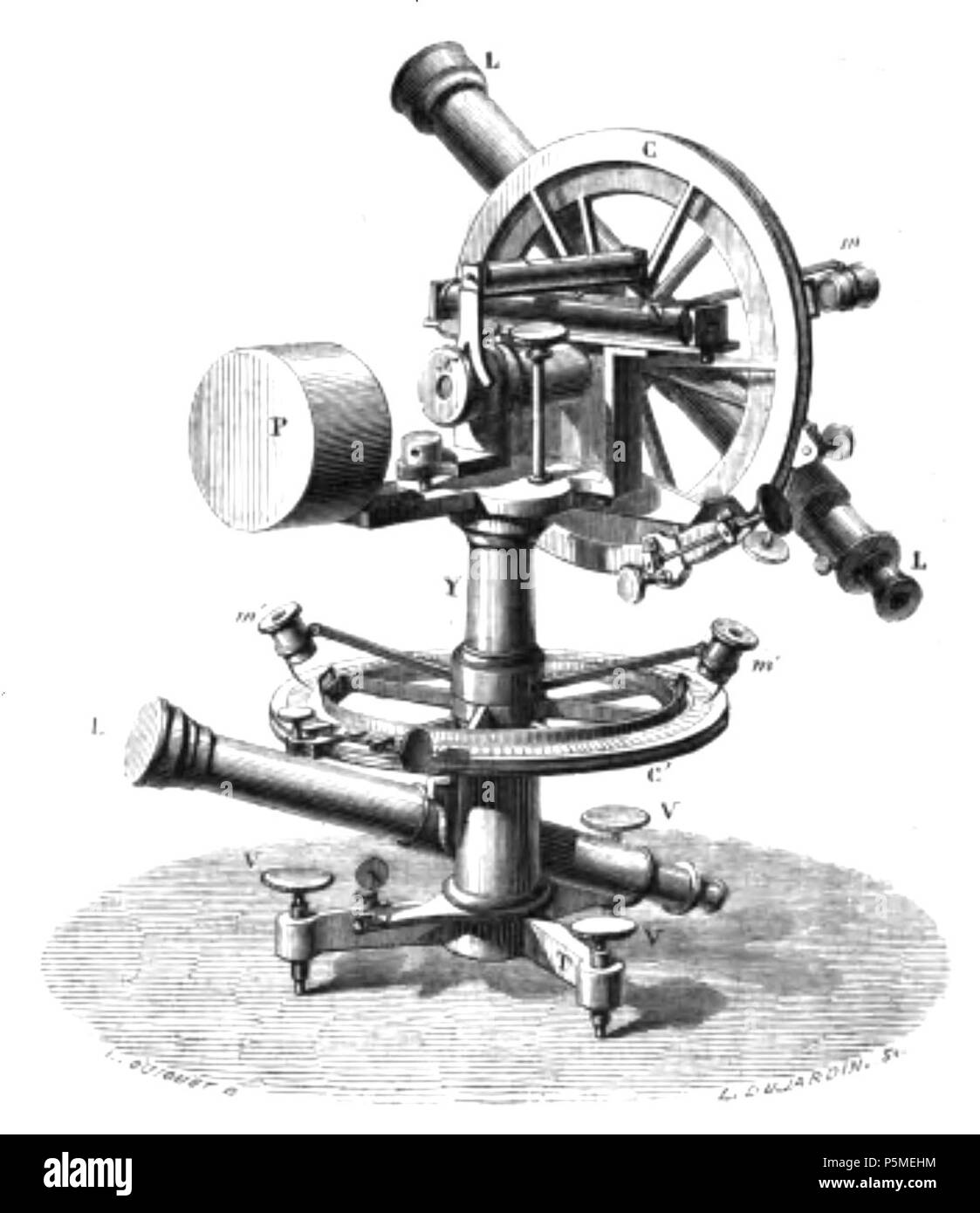 N/A. English : Fig. 89. Théodolite - de M. Froment. 13 mars 2012. François Arago (1786-1853) Noms alternatifs François Arago astronome Français Description, mathématicien, physicien, homme politique, scientifique et enseignant à l'université Date de naissance/Décès 26 Février 1786 2 octobre 1853 Lieu de naissance/décès d'Estagel Paris lieu de travail Paris contrôle d'autorité : Q154353 VIAF:64023378 ISNI:0000 0001 2280 9159 RCAC:n:NLA50052497 35263984 GND:118847767 François Arago 117 WorldCat Astronomie Populaire page T1 0244 fig89 Banque D'Images