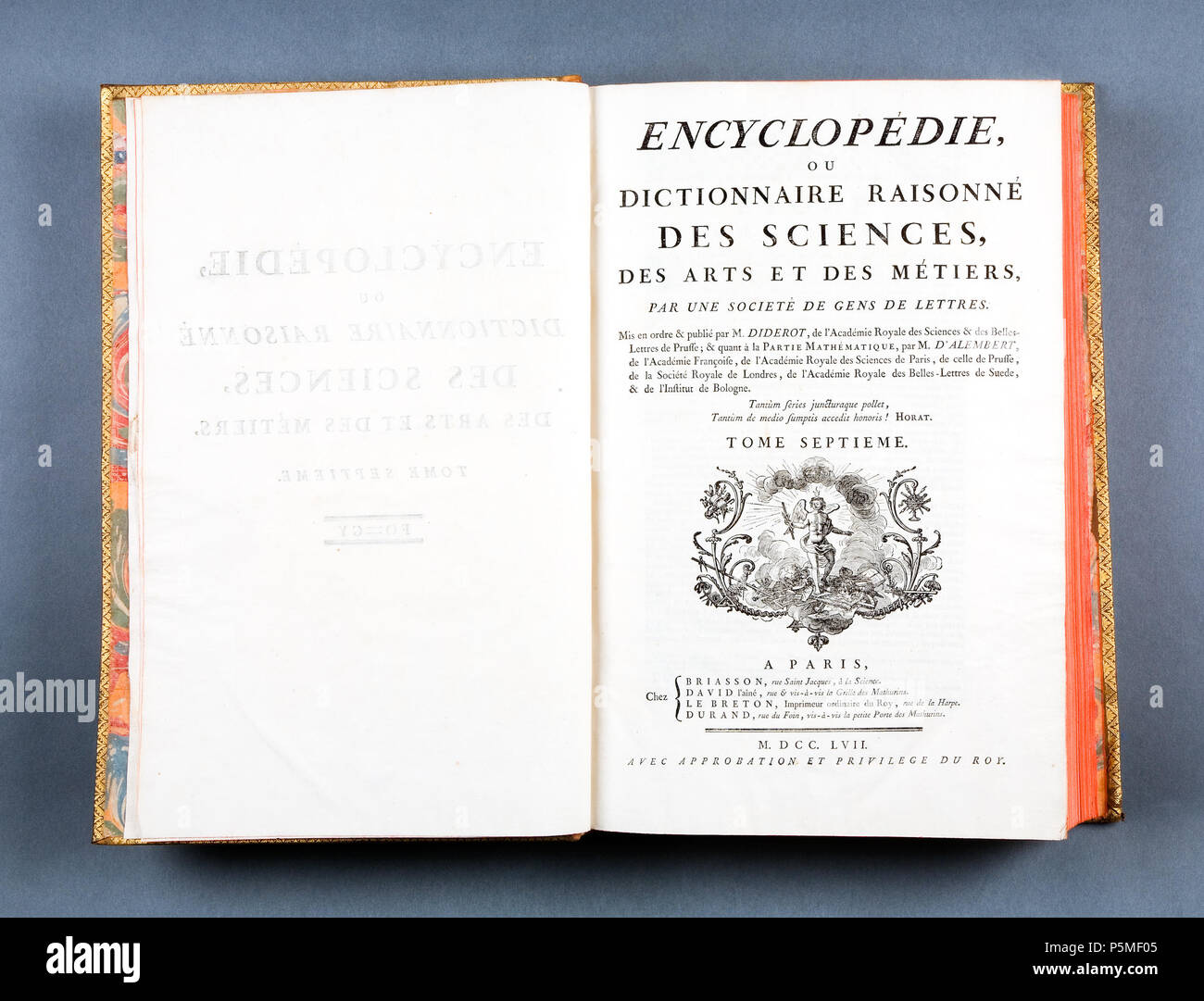 Inv.nr : V.56. 514 Encyklopedin Diderot av &AMP ; d'Alembert, à partir de 1751-1765 - Skoklosters slott - 86211 Banque D'Images