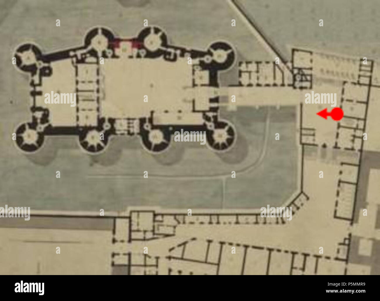 148 sur le plan d'attaque de la Bastille Banque D'Images