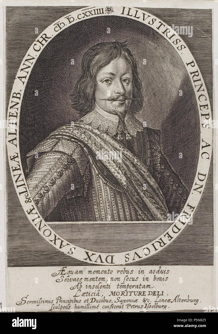 N/A. Grafik aus dem Klebeband Nr. der Fürstlich Waldeckschen Hofbibliothek Arolsen Motiv : Herzog Friedrich von Sachsen-Altenburg (1599-1625) . 1624. Peter Isselburg (1568-1630) Alternative Names Peter Iselburg ; Peter Yselburg Eisselburg ; Peter ; Peter Iselberg Allemand Description imprimeur, éditeur, graveur, dessinateur et peintre Date de naissance/décès vers 1568 1630 Lieu de naissance/décès Cologne Cologne lieu de travail Cologne, Nuremberg, Bamberg, Cobourg contrôle d'autorité : Q1664221 VIAF:77107840 ISNI:0000 0000 5487 9728 ULAN:500120870 RCAC:n82161873 Bibliothèque ouverte:OL1582448A Worl Banque D'Images