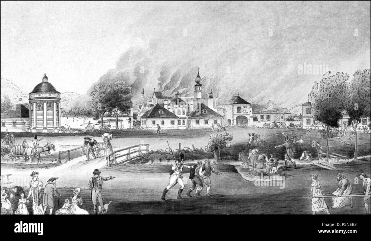 161, Baden-Grüner Markt,-Mühlbach-(1805) Banque D'Images