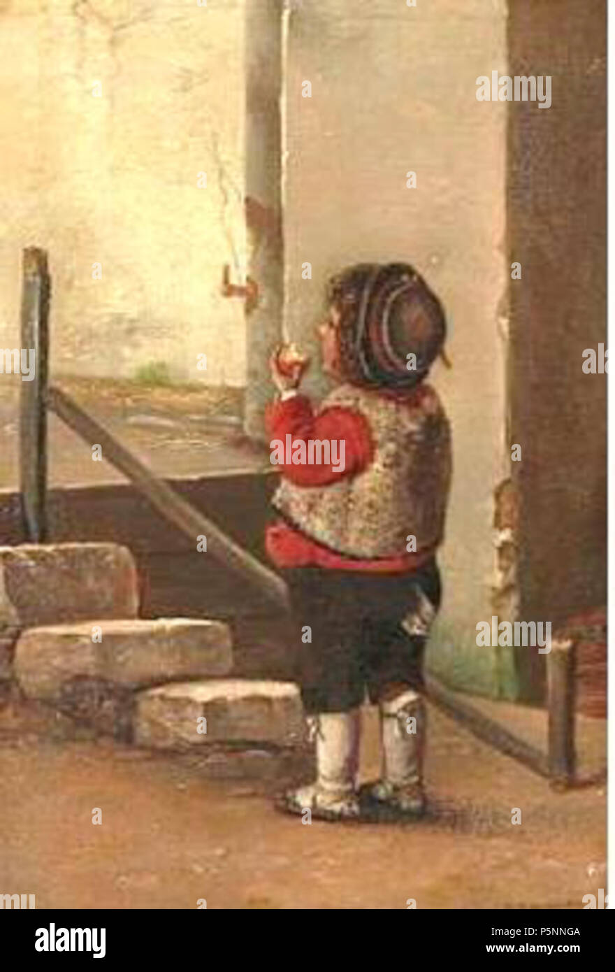 N/A. Anglais : Italian Boy avec un identifiant Apple . 1873. Carl Balsgaard (1812-1893) 165 Balsgaard-Boy Banque D'Images