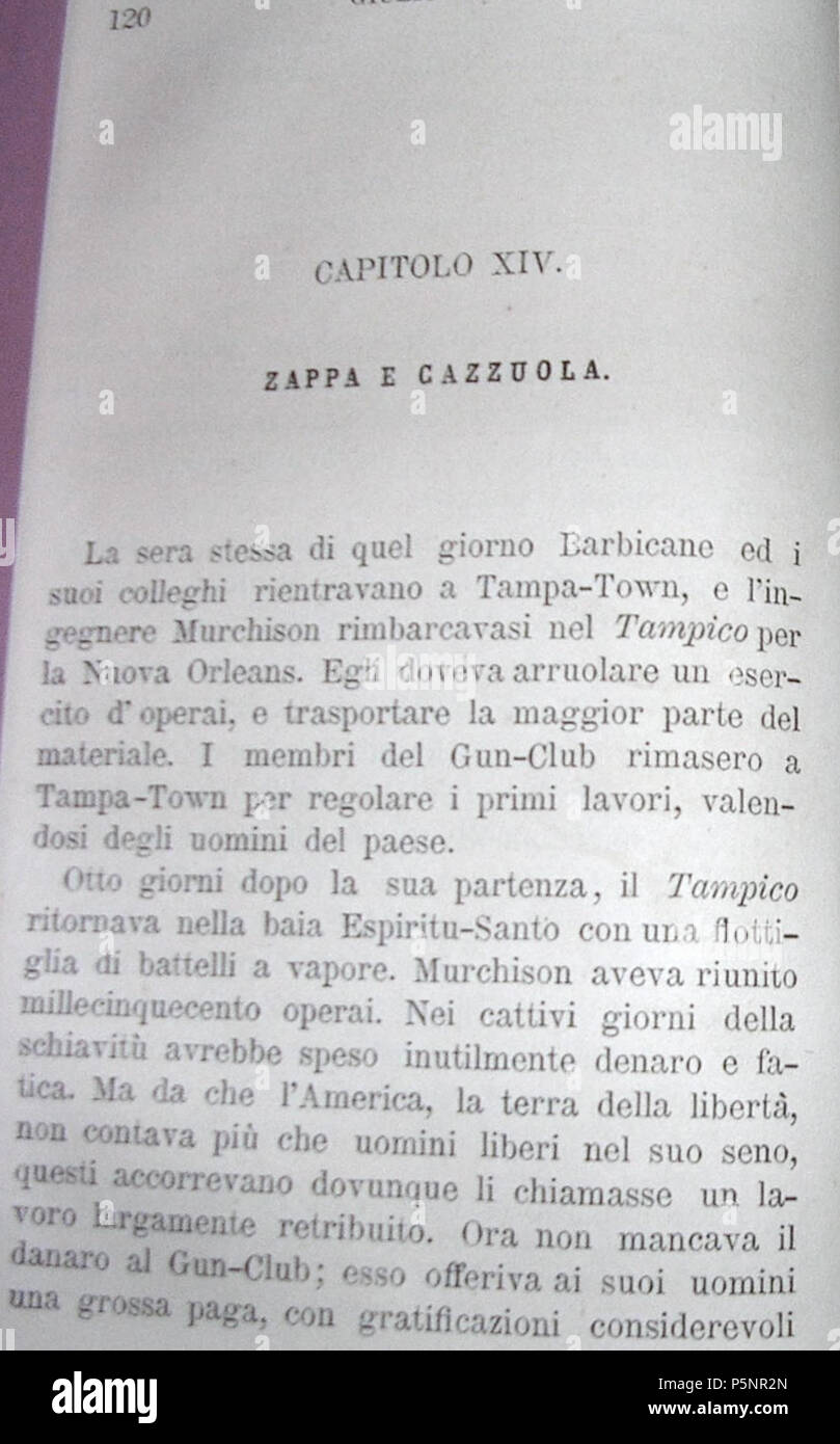 N/A. Photo du livre 'Dalla Terra Alla Luna', imprimé en 1880. . Jules Verne (1828-1905) Noms alternatifs Jules Gabriel Verne écrivain français Description Date de naissance/Décès 8 Février 1828 24 mars 1905 Lieu de naissance/décès Nantes Amiens période de travail 1850- Contrôle d'autorité : Q33977 VIAF:76323989 ISNI:0000 0001 2140 0562 ULAN:500253402 RCAC:n:NLA79064013 35580378 406 WorldCat Dalla Terra alla Luna - 120 Banque D'Images