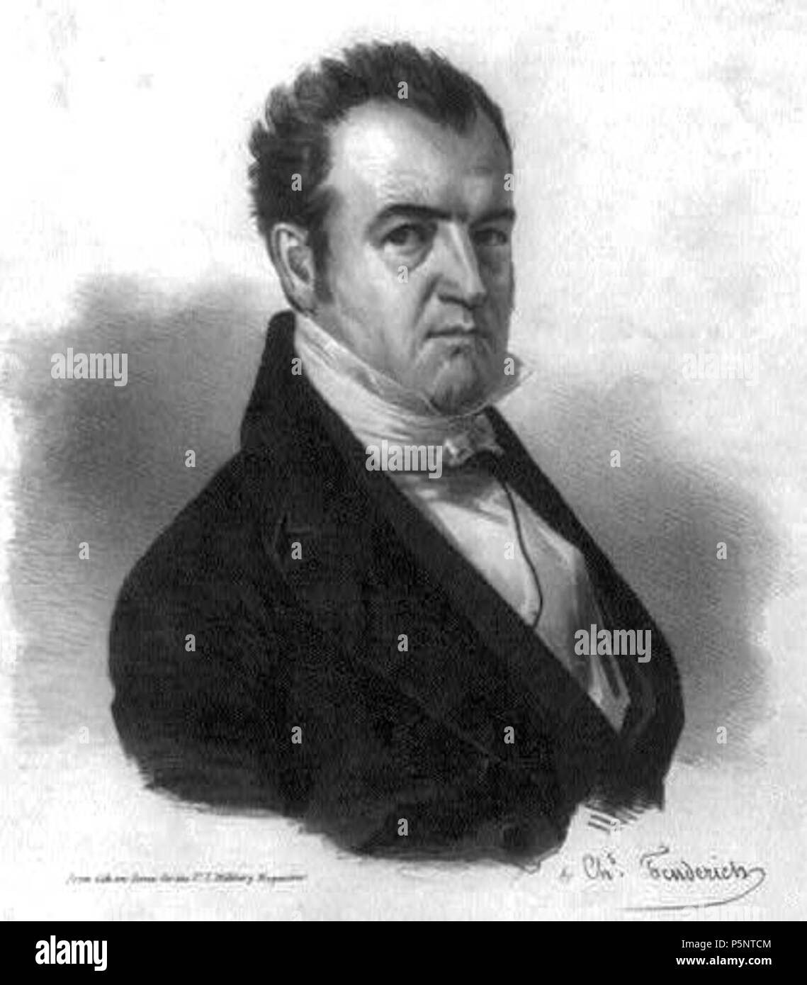 N/A. Anglais : homme politique américain John Bell (1797-1869) . pas de date donnée. Fenderich Charles (1805-1887) 184-Bell john-par-fenderich Banque D'Images