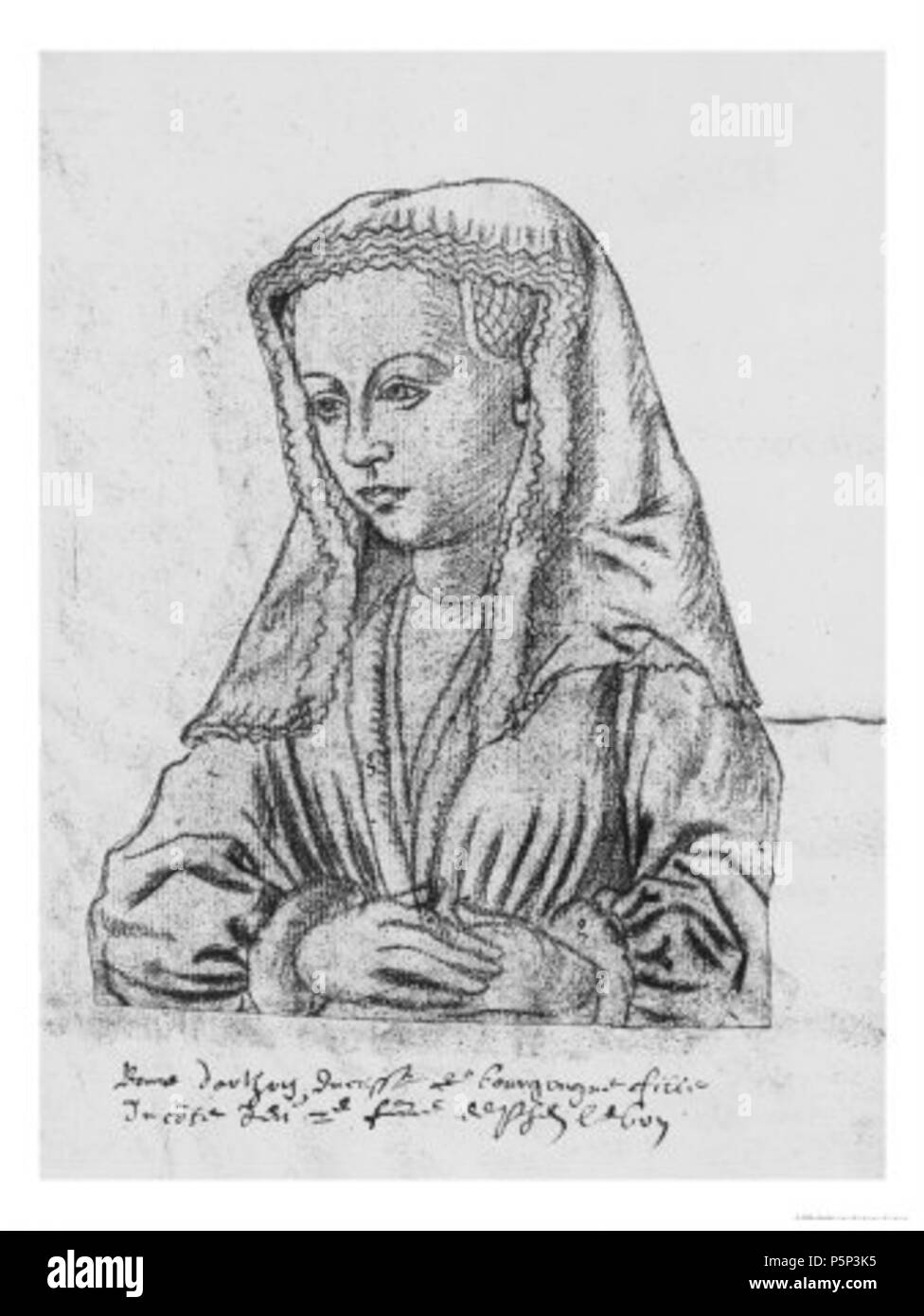 N/A. Anglais : Bonne d'Artois . Années 1400. Peut-être l'artiste flamand ven der Weyden 221 Bonne d'Artois Banque D'Images