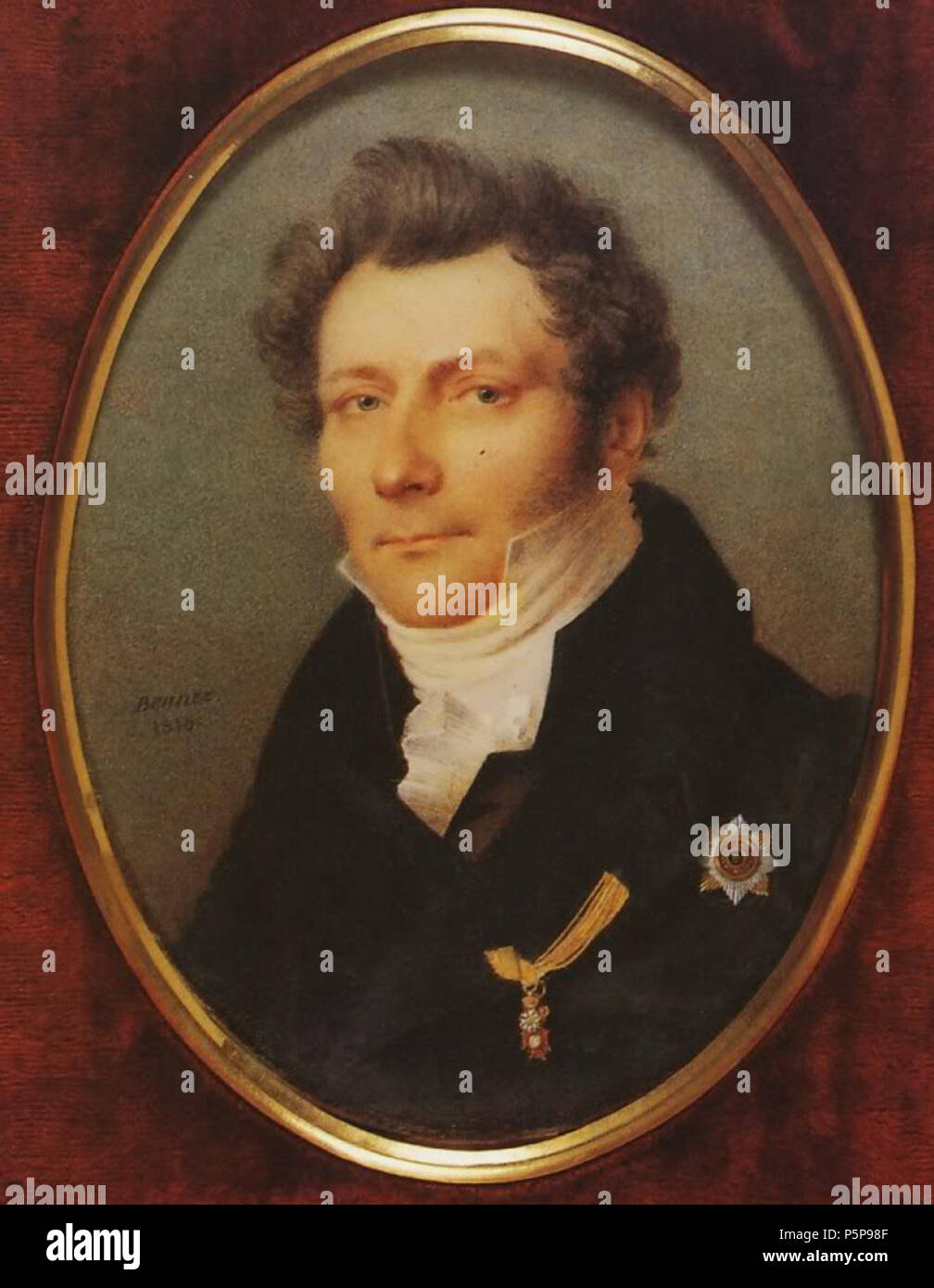 N/A. (1779-1853)- , , , . 1816. Jean Henri Benner (1776-1836) Noms alternatifs : miniaturiste Français Description - Date de naissance/décès 1776 1836 Lieu de naissance/décès Mulhouse Paris lieu de travail Russie (après 1817) le contrôle d'autorité : Q25918133 189 BennerLonginov Nikolay Banque D'Images