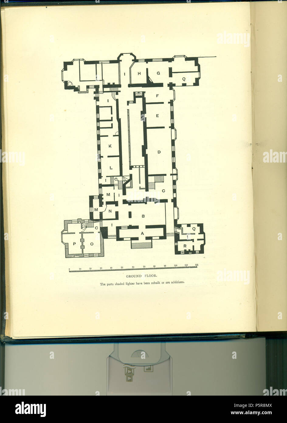 N/A. Rez-de-chaussée (premier étage) plan de w:Bramshill House, 1883 . 1883. Sir William H. Cope (durée de vie : 1811-1892) 229 Bramshill House, la masse (premier plan), 1883 Banque D'Images