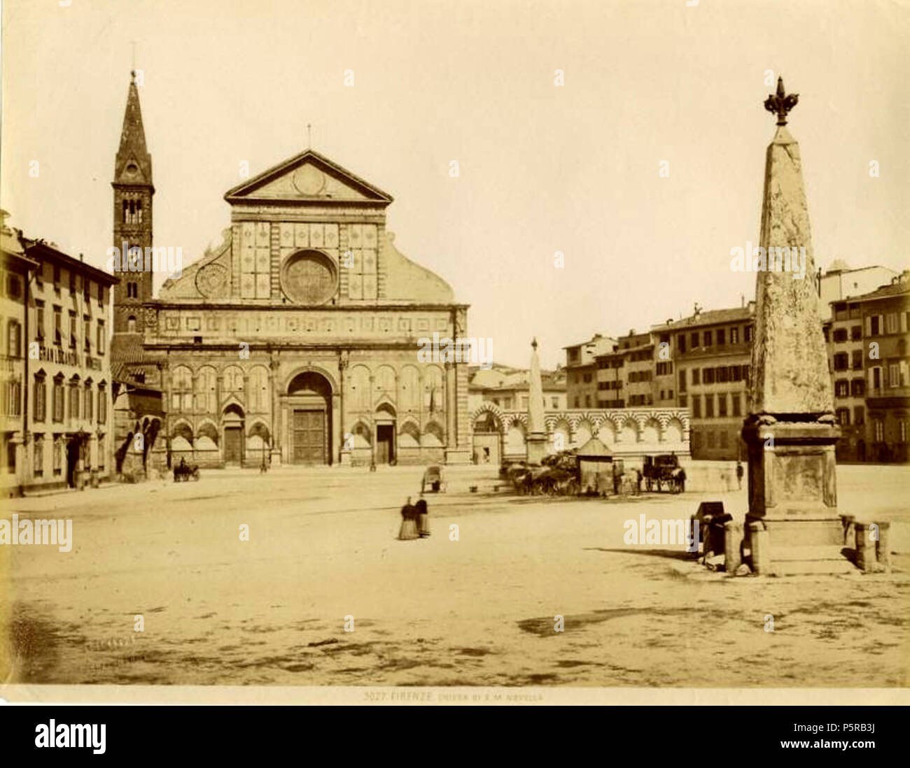 N/A. Photographe italien N/A 239 Brogi, Giacomo (1822-1881) - n. 3027 - Firenze - Chiesa di S. M. Novella (bis) Banque D'Images