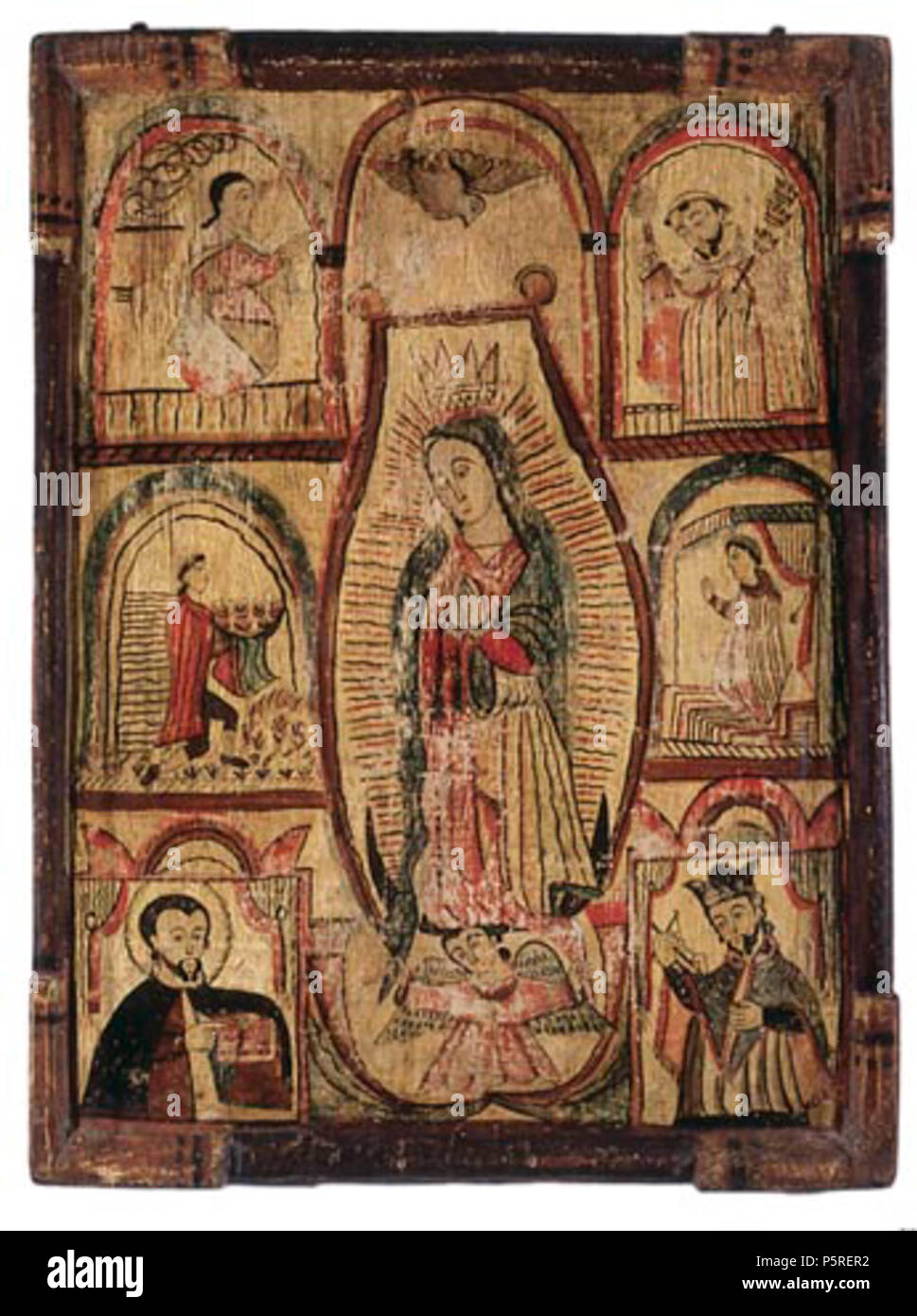 118 Nuestra Señora de Guadalupe par Rafael Aragón, McNay Art Museum Banque D'Images