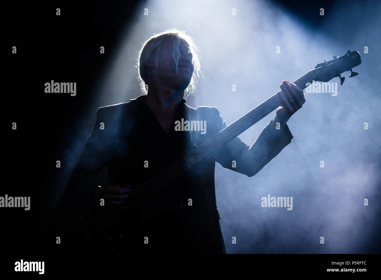 Turin, Italie. 26 Juin, 2018. Steven Wilson, l'homme à l'avant de Porcupine Tree, effectue à Turin à Sonic Stupinigi Park Crédit : Corrado Iorfida/Pacific Press/Alamy Live News Banque D'Images