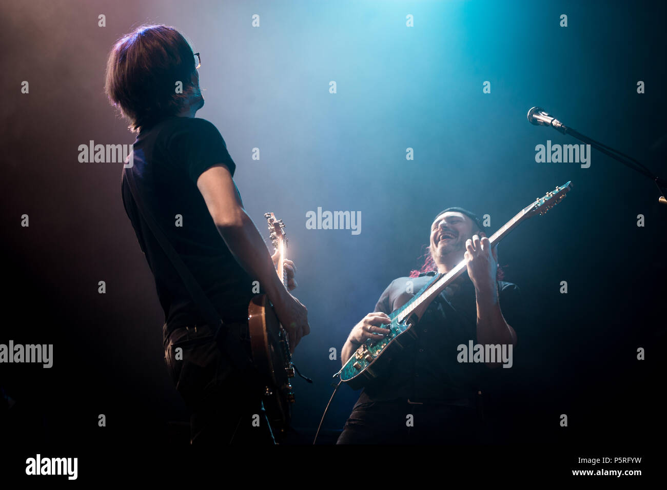 Turin, Italie. 26 Juin, 2018. Steven Wilson, l'homme à l'avant de Porcupine Tree, effectue à Turin à Sonic Stupinigi Park Crédit : Corrado Iorfida/Pacific Press/Alamy Live News Banque D'Images