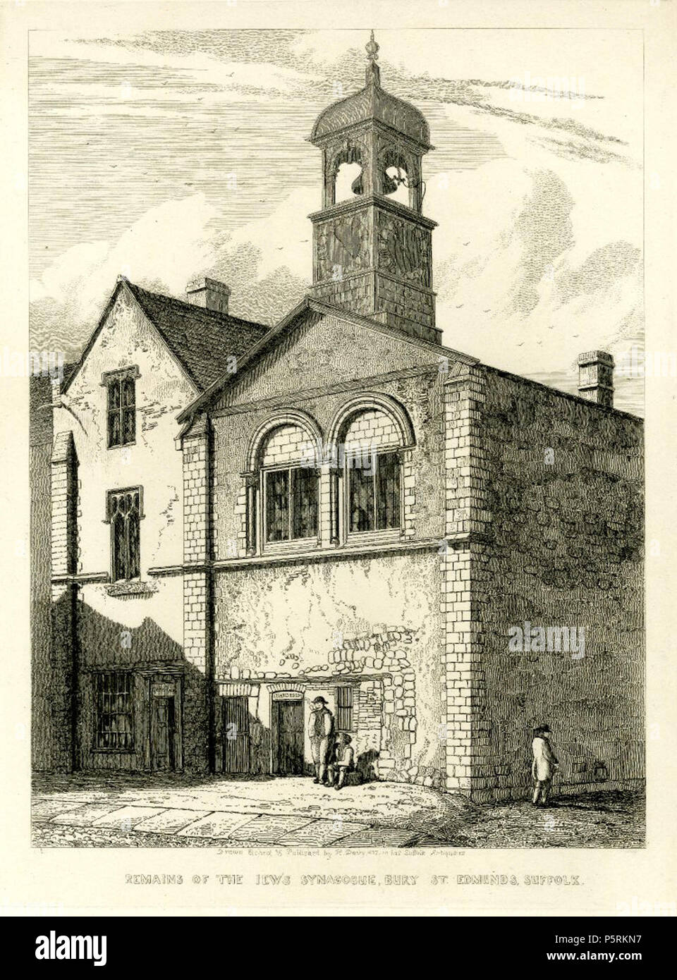 N/A. English : 'reste de la Synagogue, Bury St Edmunds, Suffolk, l' eau-forte, par le graveur britannique Henry Davy. 1827. Henry Davy 251 reste de la Synagogue Bury St Edmunds Suffolk par Henry Davy Banque D'Images