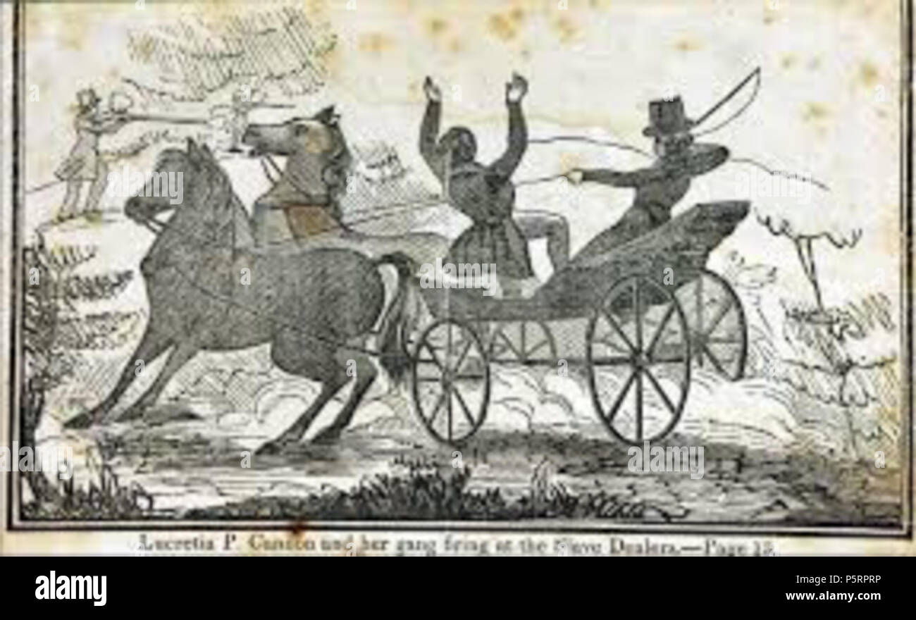 N/A. Cannon-Johnson Gang, attaquer les marchands d'esclaves juridique, à partir de la 1841 livre, 'le récit et des aveux de Lucrèce P. Cannon, qui a été jugé, reconnu coupable et condamné à être pendu à la Georgetown, Del....' . circa 1841. Contributeur(s) : Barclay, E. E. (Éraste Elmer), 1820 ou 1821-1888 Publication : New York : Imprimé pour l'éditeur, 1841 Cannon-Johnson 268 Piste Banque D'Images