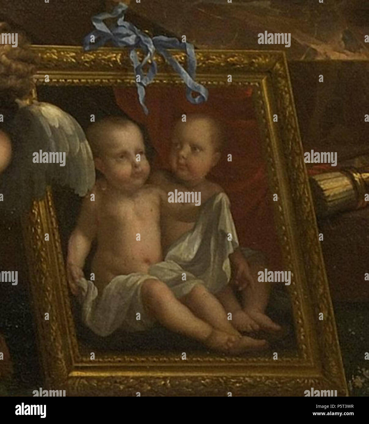 N/A. Anne Élisabeth de France (1662-1662) avec sa sœur Marie Anne de France (1664-1664), filles de Louis XIV de France. 1670. Jean Nocret (1615-1672) peintre français Description Date de naissance/décès Décembre 1615 Novembre 1672 Lieu de naissance/décès Nancy lieu de travail Paris Rome, Paris (1644-1657), le Portugal (1657-1660), Paris (1660-1672) contrôle d'autorité : Q3173734 VIAF:64909026 ISNI:0000 0000 6631 5508 ULAN:500122479:WGA, Jean NOCRET SUDOC:166923648415 Filles de France Banque D'Images