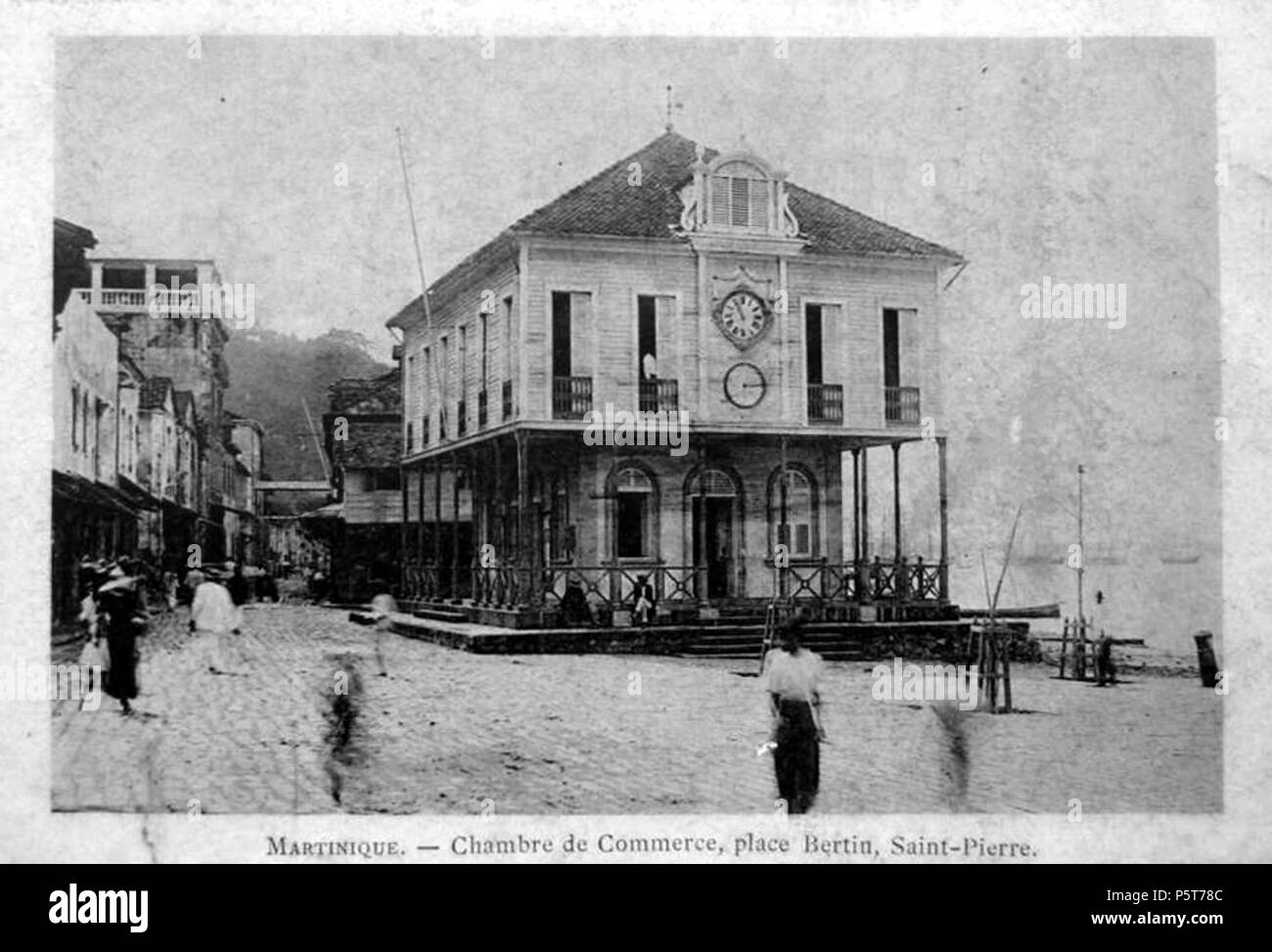 323 Chambre de commerce, place Bertin, Saint-Pierre Banque D'Images