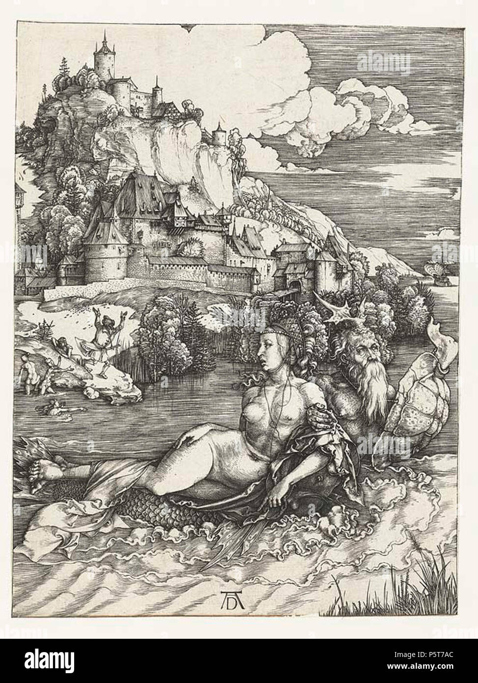 N/A. Anglais : le rêve du médecin . 1498. Dürer 3422 le monstre de mer Banque D'Images