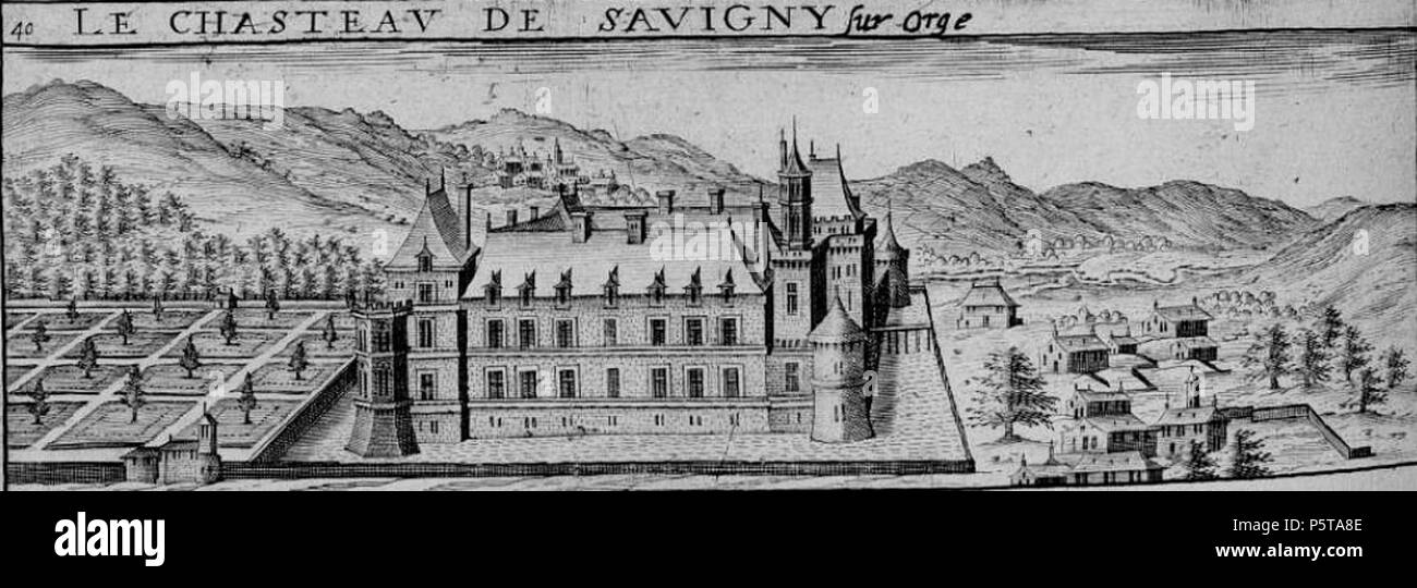 N/A. English : Château de Savigny-sur-Orge . Début XVIIème siècle. Claude Chastillon (1559-1616) Noms alternatifs Claude Chatillon ; Claude Châtillon Description architecte, ingénieur civil, et le dessinateur topographe Date de naissance/décès 1559 ou 1560 27 avril 1616 Lieu de naissance/décès Châlons-en-Champagne Paris lieu de travail France contrôle d'autorité : Q1096583 VIAF:17524239 ISNI:0000 0000 8687 4999 ULAN:500028298 RCAC:nr94005144:WGA, Claude CHASTILLON WorldCat 335 Chateausavigny Banque D'Images