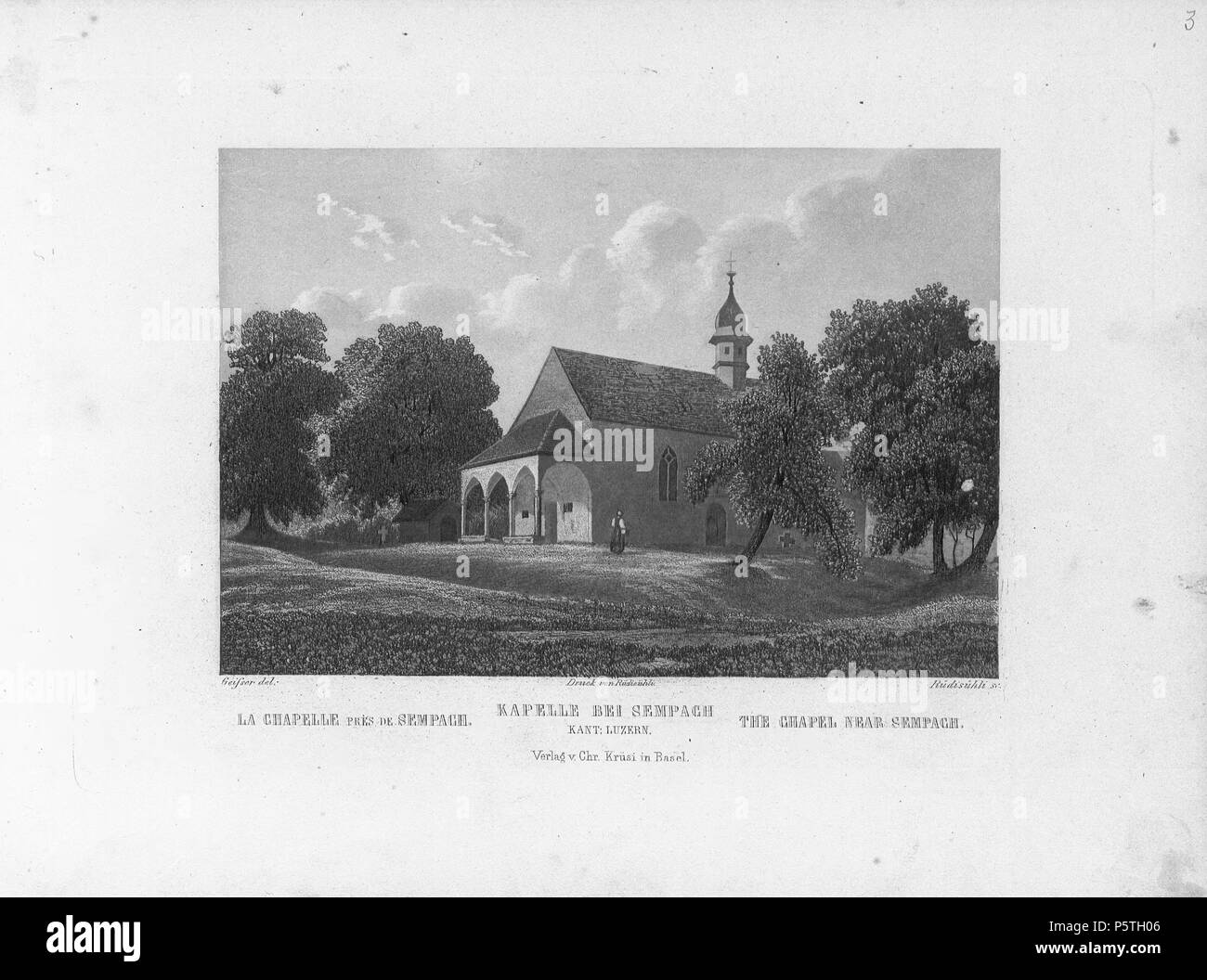 N/A. Deutsch : Buch : der 'Album' Ur-Schweiz, Kapelle bei Sempach : Kant. Luzern English : livre : 'Album der Ur-Schweiz', La Chapelle près de Sempach English : livre : 'Album der Ur-Schweiz', la chapelle près de Sempach . vers 1869. Inconnu 316 CH-NB-der Album Ur-Schweiz-19499-page010 Banque D'Images