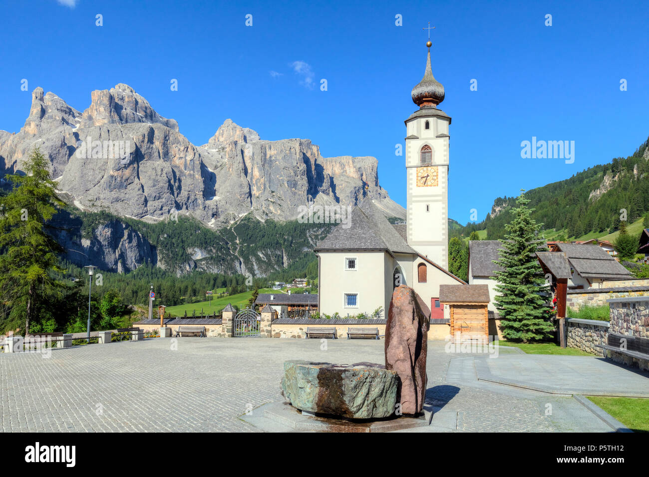Colfosco, Val Badia, Dolomites, Trentino Alto Adige, Italie, Europe, Banque D'Images