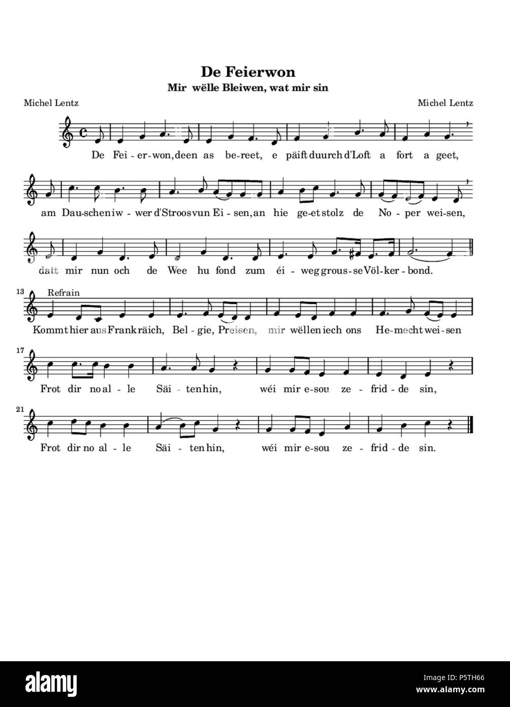 420 De Feierwon Banque D'Images