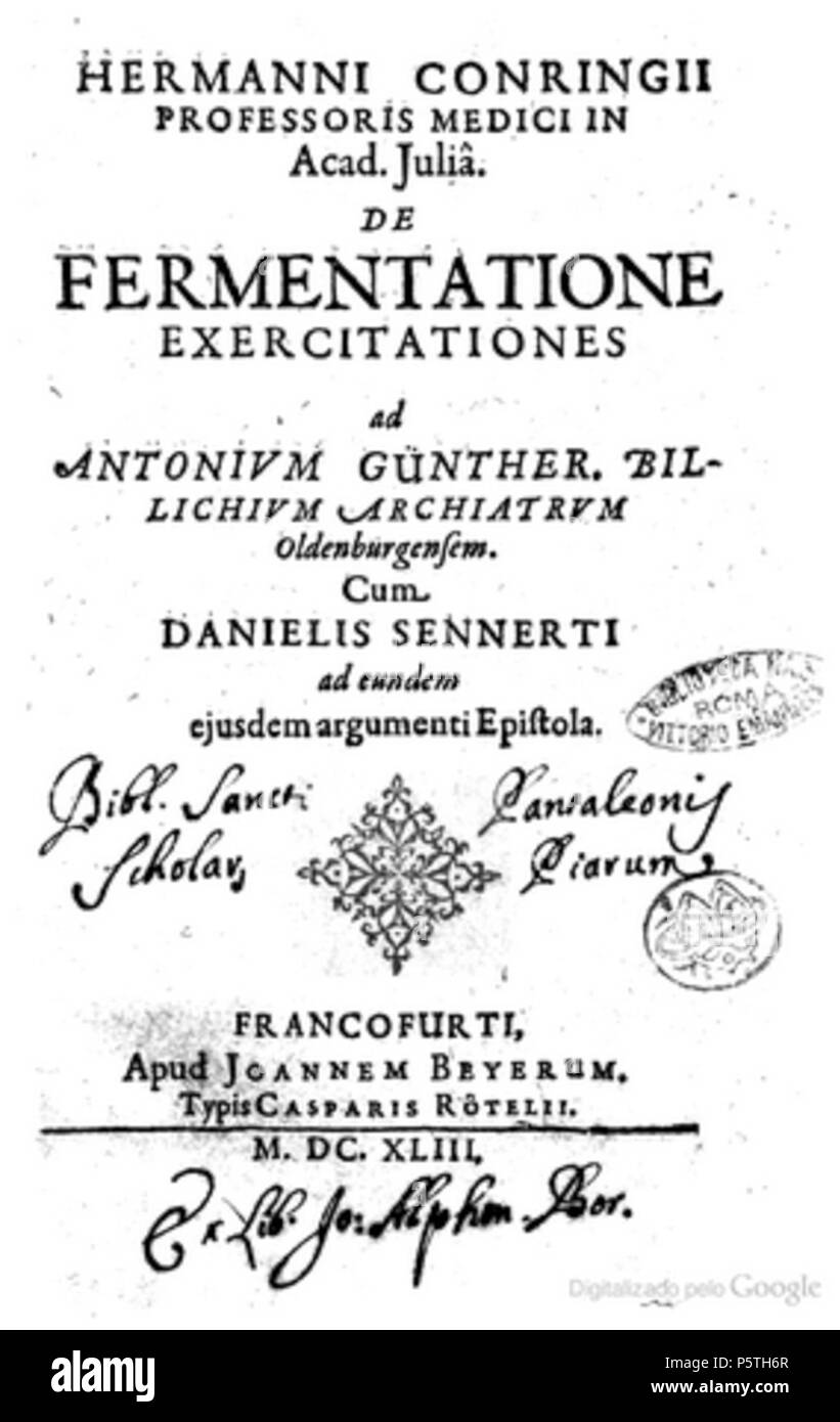 420 De fermentatione exercitationes Banque D'Images