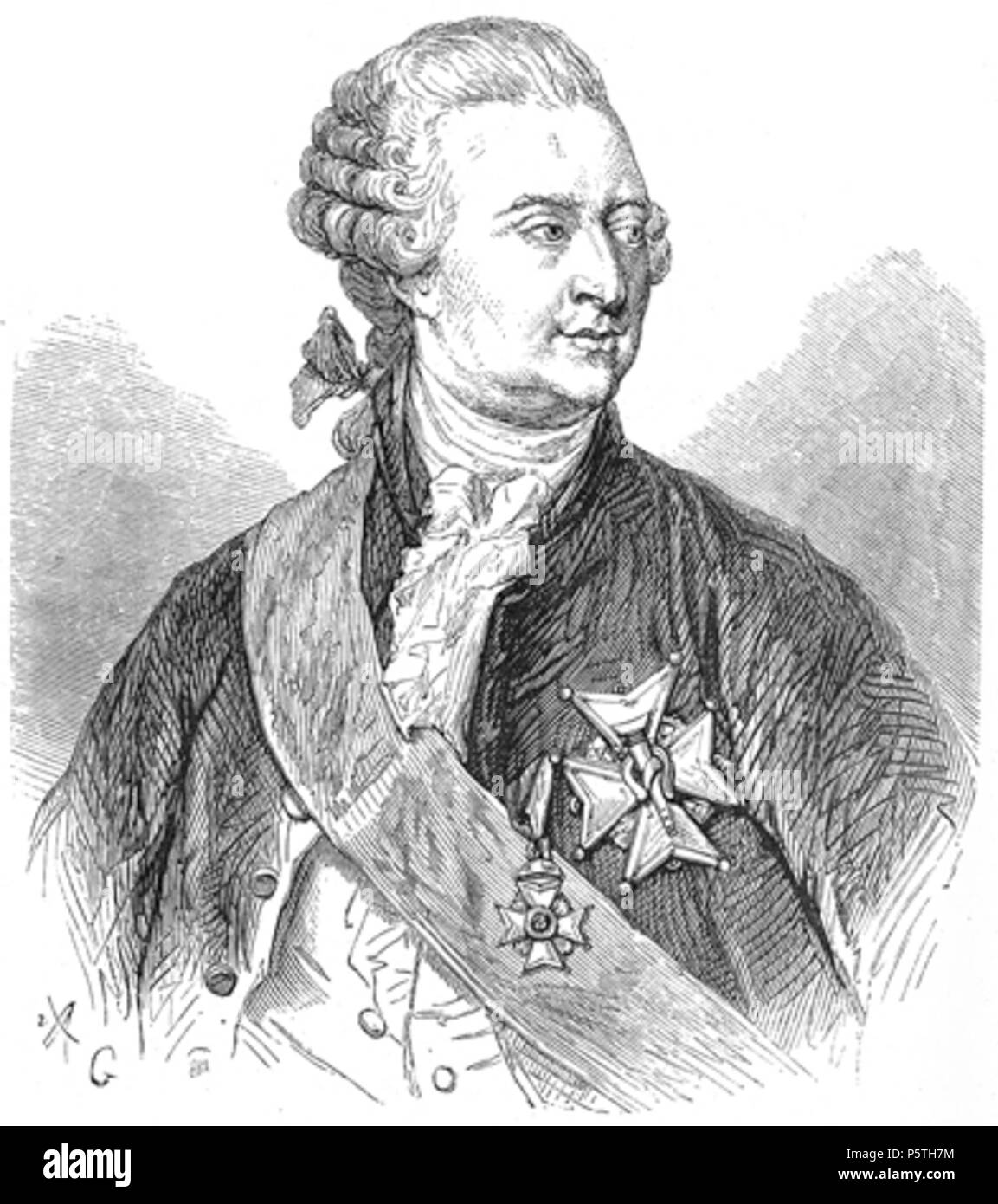 Portrait de Charles de Geer (1720-1778), entomologiste suédois et politist N/A. N/A 420 1720-1778 Charles de Geer Banque D'Images