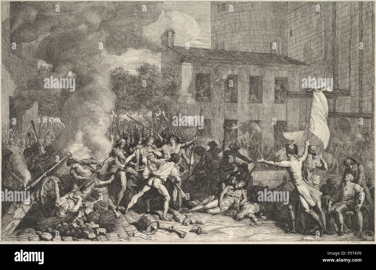 329 Charles Thévenin, la prise de la Bastille, le 14 juillet 1789, ca. 1793 Banque D'Images
