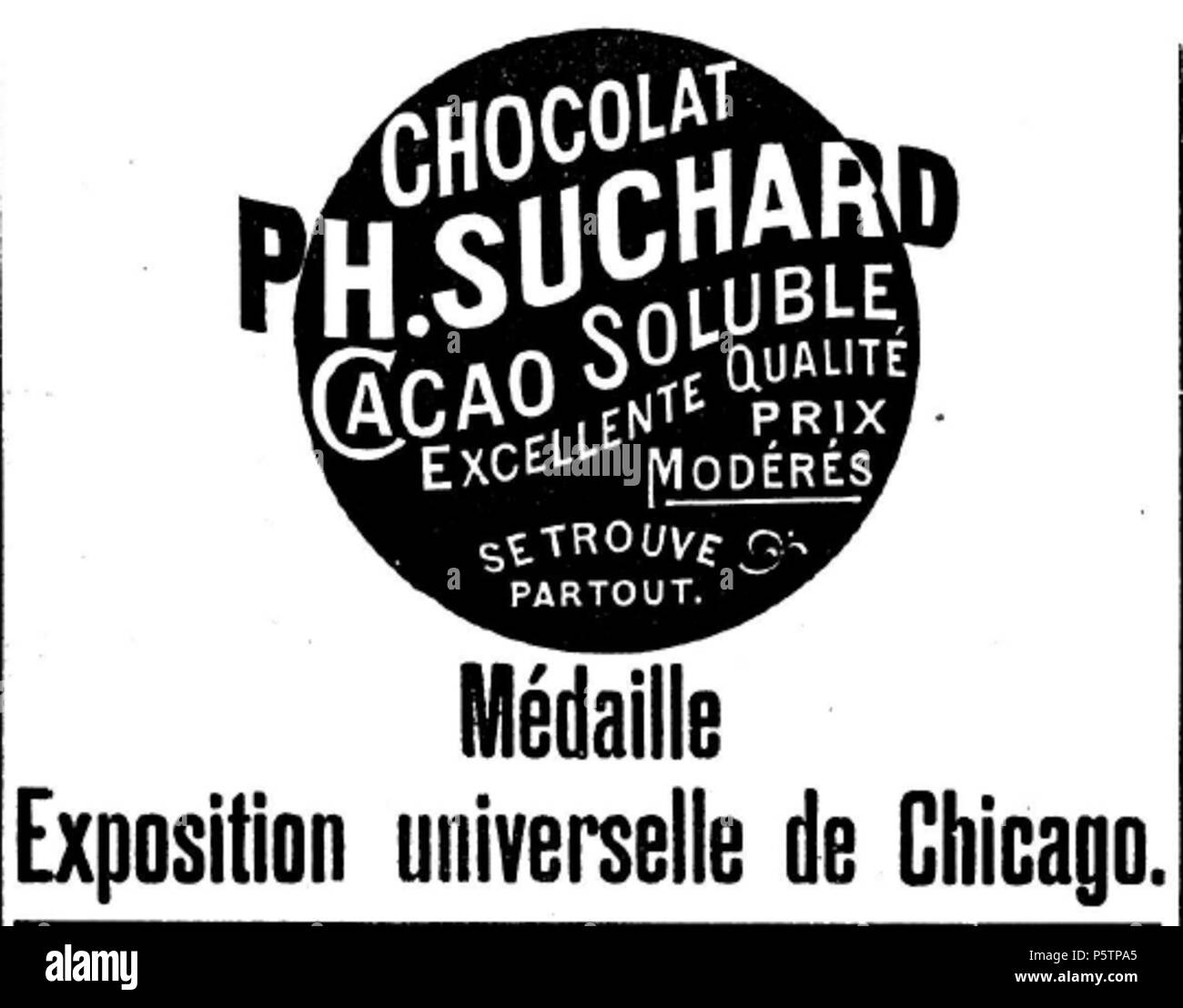 339 Chocolat suchard 1894 ph Banque D'Images