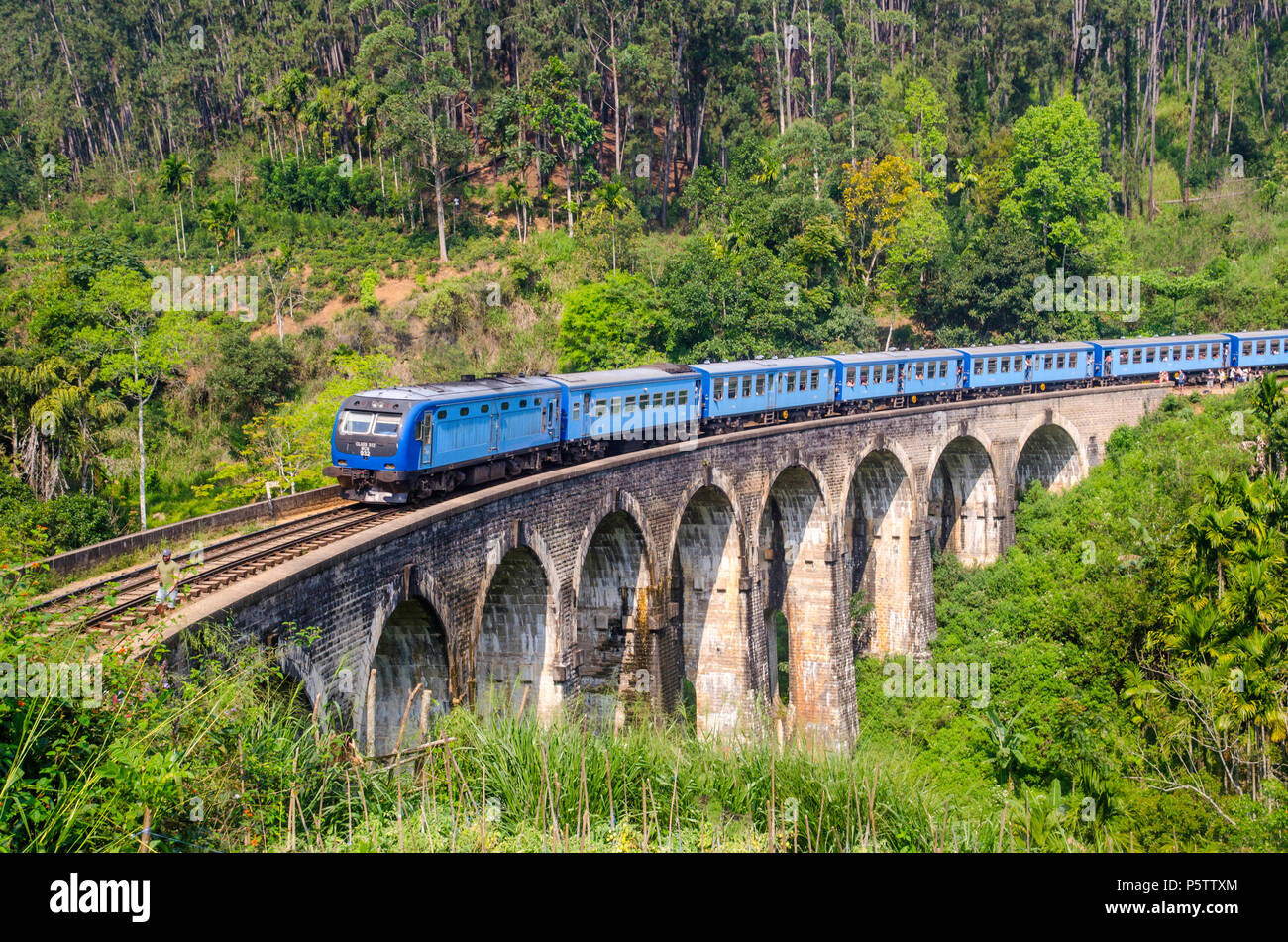 Pont Neuf Arches, Ella, Sri Lanka Banque D'Images