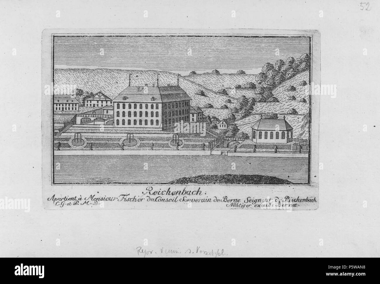 N/A. Deutsch : Buch : 'Sammlung Ansichten von aus dem ehemaligen Gebiet des Standes Bern', Reichenbach . vers 1900. Inconnu 320 CH-NB-Sammlung von Ansichten aus dem ehemaligen Gebiet des Standes Bern-19482-page058 Banque D'Images