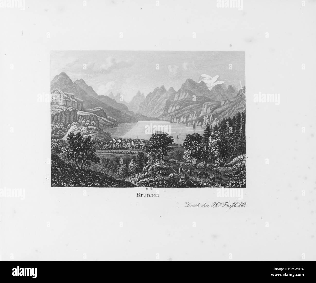 N/A. English : Livre : 'Souvenir du Righi', Zürich . Date inconnue. Inconnu 321 CH-NB-souvenir du Mont Righi Vue-nbdig-18824-023 Banque D'Images