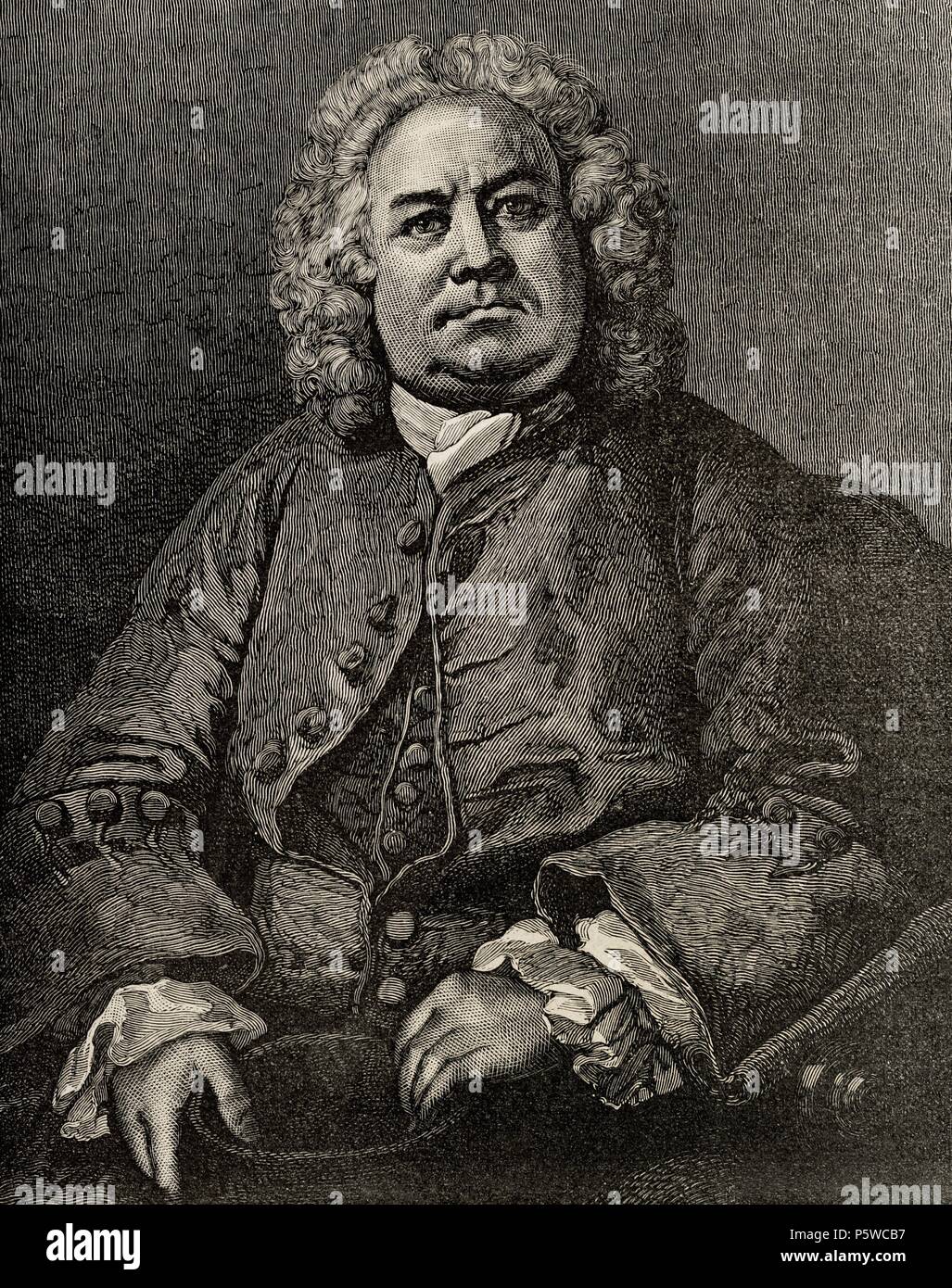 William Hogarth (1697 Ð1764). Anglais, peintre, graveur, satirique, pictural et graveur. La gravure. L 'illustration ibérique, 1888'. Banque D'Images