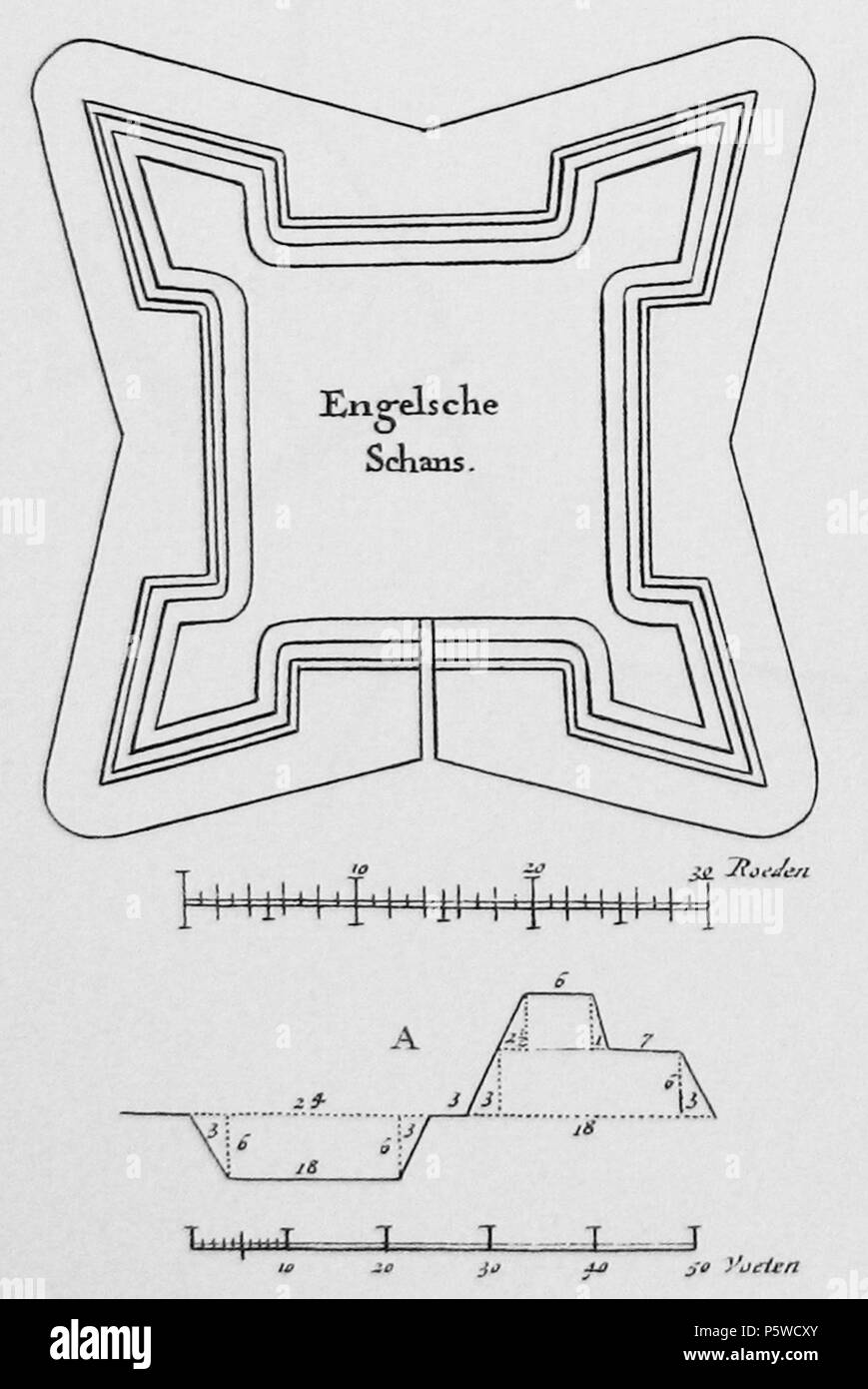 N/A. Anglais : Fortification construite par les troupes anglaises durant le siège de Grol (Groenlo) par Frederick Henry en 1627 Nederlands : Franse Schans uit 1627. Franse porte troepen gebouwd tijdens het Beleg van Groenlo Frederik Hendrik de porte. 1629. Hugo de Groot (1629)/J.Goris (1681) 515 l'enrichissement des Anglais durant le siège de Grol 1627 - Franse Schans (Beleg van Groenlo 1627) Banque D'Images