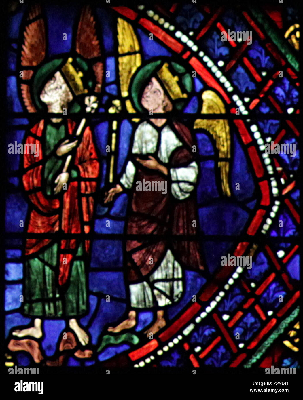 N/A. Anglais : fragment de fichier:Chartres 36 -corrigé.jpg - Ligne 09 : Bord 27 - Hiérarchie céleste VI - Dominions. 23 juillet 2017, 11:26:58. Micheletb 333 Chartres 36 -09c Banque D'Images