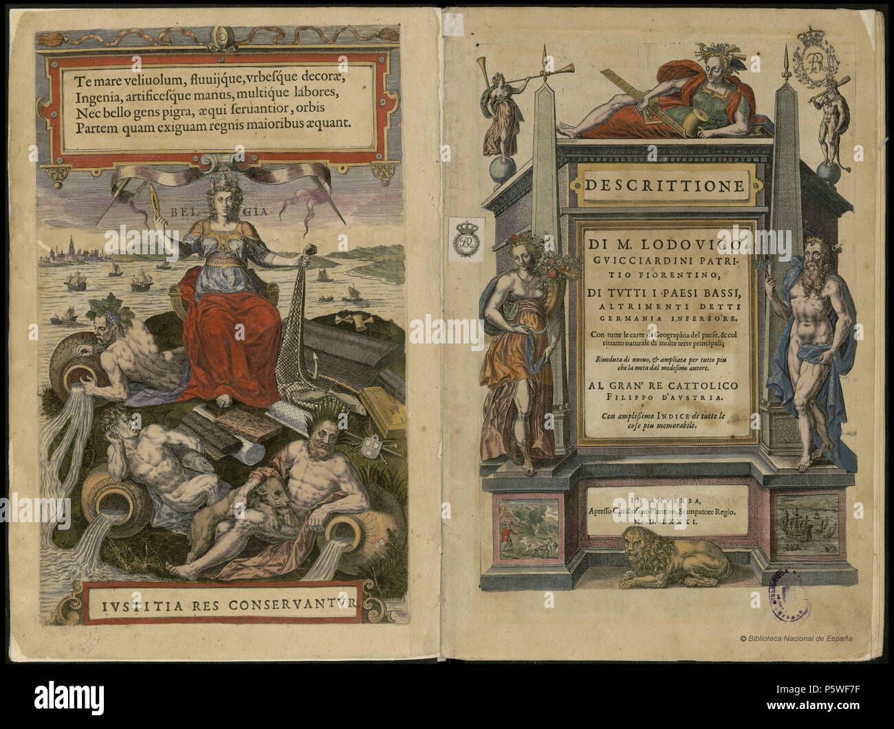 N/A. Anglais : Descrittione di Lodovico Guicciardini patritio fiorentino di tutti i Paesi Bassi altrimenti detti inferiore Germania (1581) ; la description des bas pays) était un compte de l'histoire et les arts des Pays Bas, accompagnée par des cartes de la ville. Italiano : Descrittione di Lodovico Guicciardini patritio fiorentino di tutti i Paesi Bassi altrimenti detti inferiore Germania (1581) . 1581. Lodovico Guicciardini 439 Descrittione di M. Lodouico Guicciardini patritio fiorentino di tutti i Paesi Bassi 1567 Banque D'Images