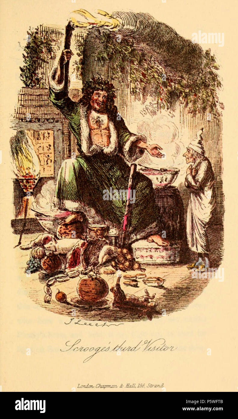 N/A. Anglais : à partir d'un conte de Noël de Charles Dickens . 1843. w:John Leech 345 Christmascarol1843 -- 093 Banque D'Images