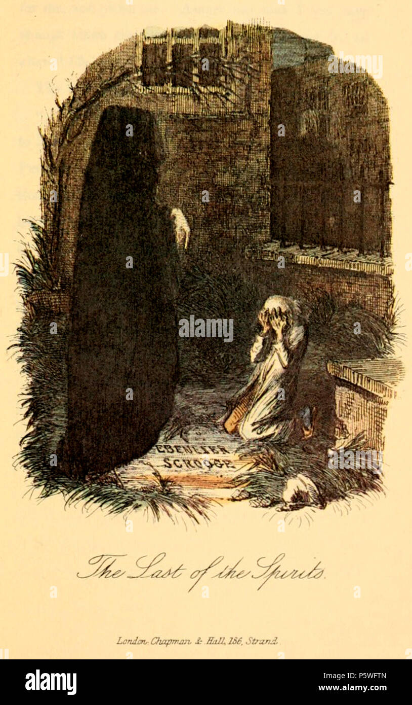 N/A. Anglais : à partir d'un conte de Noël de Charles Dickens . 1843. w:John Leech 345 Christmascarol1843 -- 169 Banque D'Images