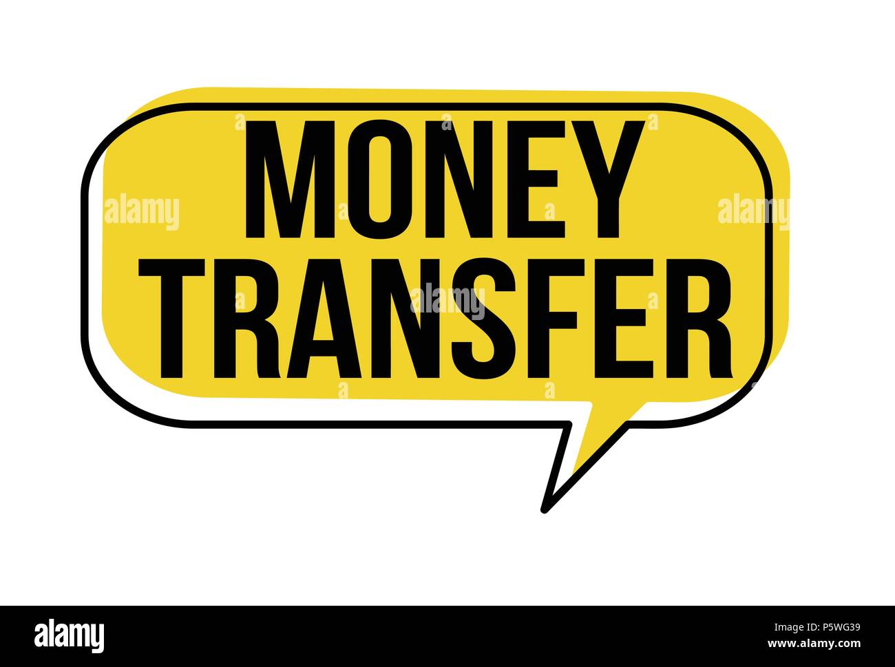 Bulle de transfert d'argent sur fond blanc, vector illustration Illustration de Vecteur