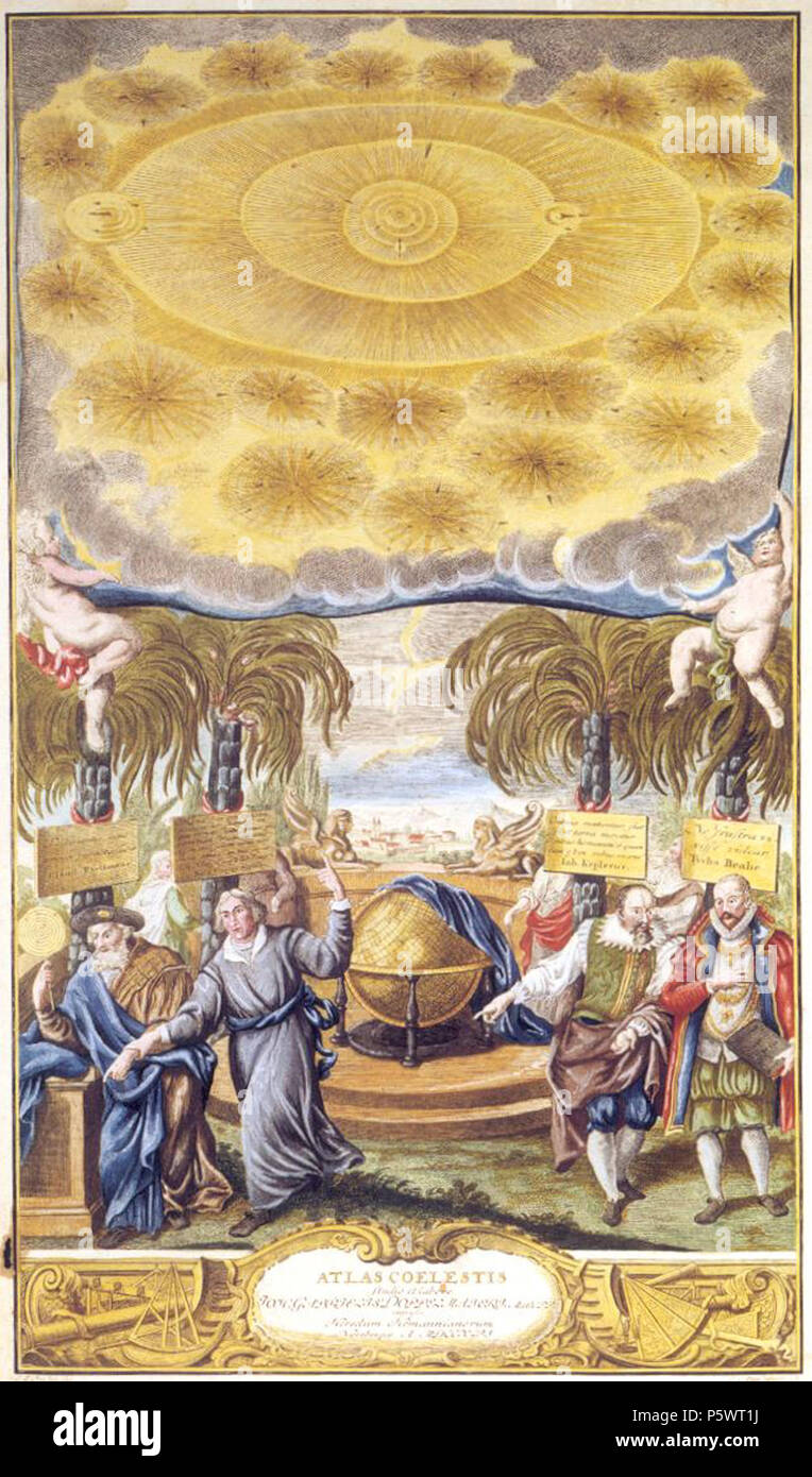 466, Doppelmayr Johann Gabriel - Atlas Coelestis - Frontispice - 1742 Banque D'Images