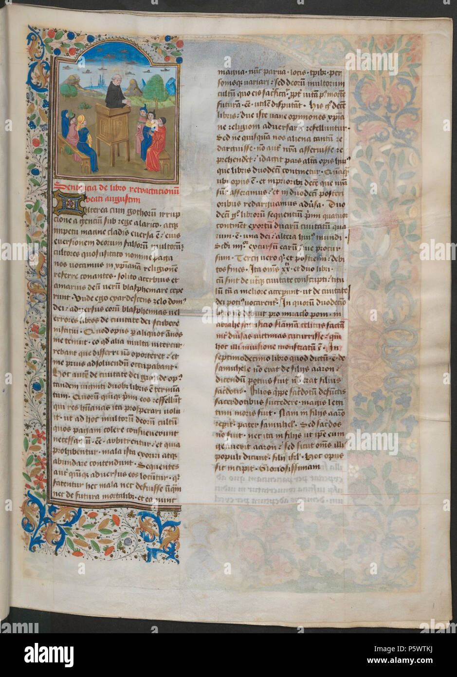 Latina : De civitate Dei libri XXII Nederlands : plus de Stad Dieux, Boek 22 . Nederlands : hs. 42, f. 1r. Augustinus preekt aan zijn. discipelen . Entre 1465 et 1474 circa circa. Augustin d'Hippone (354-430) Les noms alternatifs Augustinus ; Augustin d'Hippone, Augustin, saint Austin ; bienheureux Augustin, saint Augustin, saint Augustin, le saint évêque, théologien algérien Description, philosophe et saint Date de naissance/décès 13 Novembre 3548 août 430 Lieu de naissance/décès Thagaste Hippo Regius contrôle d'autorité : Q8018 VIAF:66806872 ISNI:0000 0001 2137 6443 ULAN:500104317 RCAC : Banque D'Images