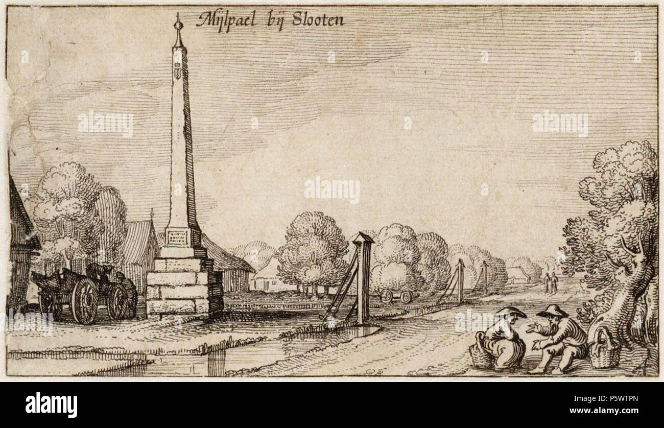 N/A. Nederlands : Beschrijving Mijlpael bij Slooten De Mijlpaal aan de te Sloterweg Sloten, gezien dans oostelijke richting. En een enkele boerderijen Liens boerenkar. 156 op de voorgrond rustende wandelaars. Documenttype prent Vervaardiger, Claes Jansz Visscher (1587-1652) Collectie Collectie 1607 Atlas Splitgerber Datering t/m 1608 http://archief.amsterdam/archief/10001 Geografische naam Sloterweg Inventarissen Afbeeldingsbestand 010001000043 . 1607 t/m 1608. Claes Jansz Visscher (1587-1652) 350 Claes Jansz Visscher, Afb 010001000043 Banque D'Images