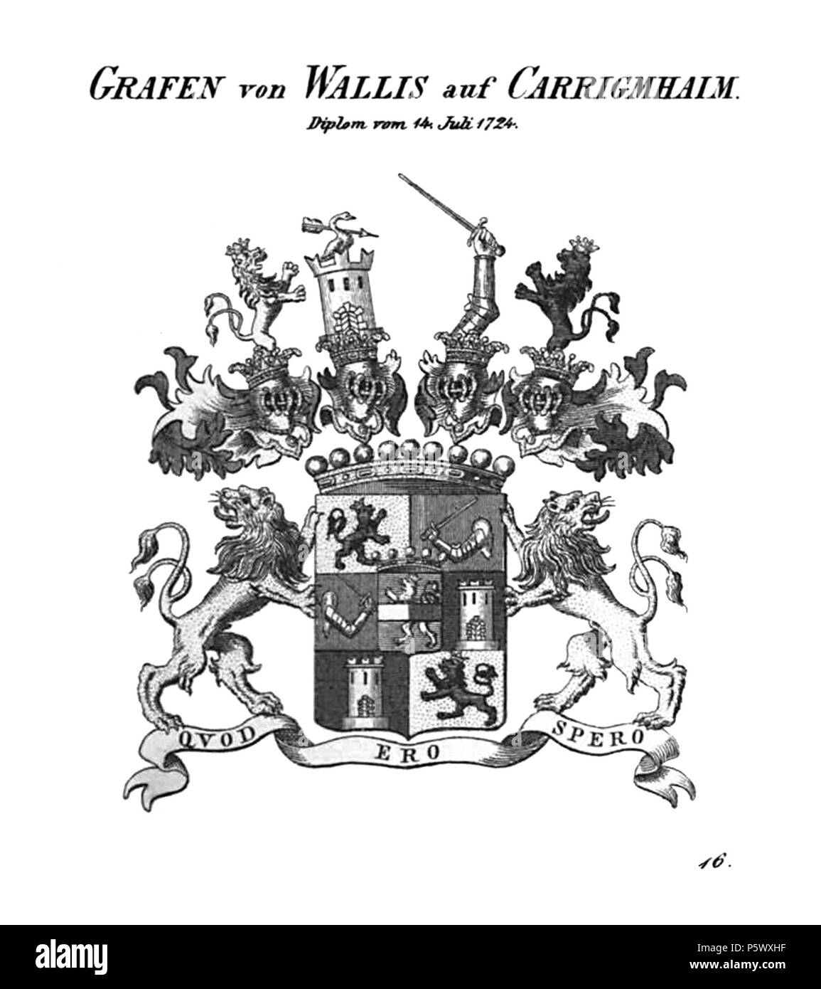 COA 357 Carrigmhaim Tyroff À Wallis auf Banque D'Images