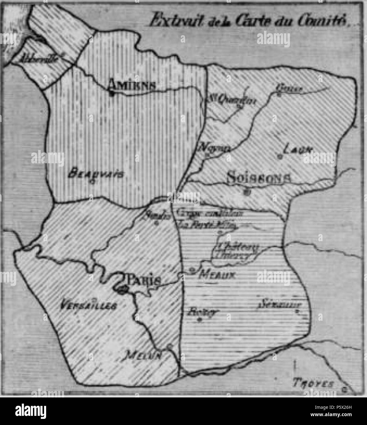 488 Département de l'Aisne - 1789 Banque D'Images