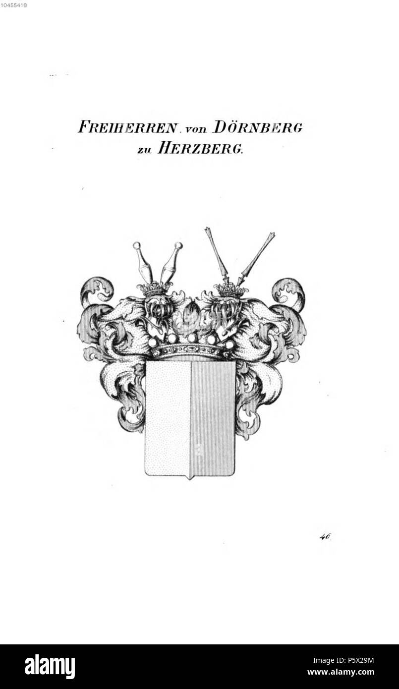 488 Dörnberg und Herzberg - Tyroff À Banque D'Images