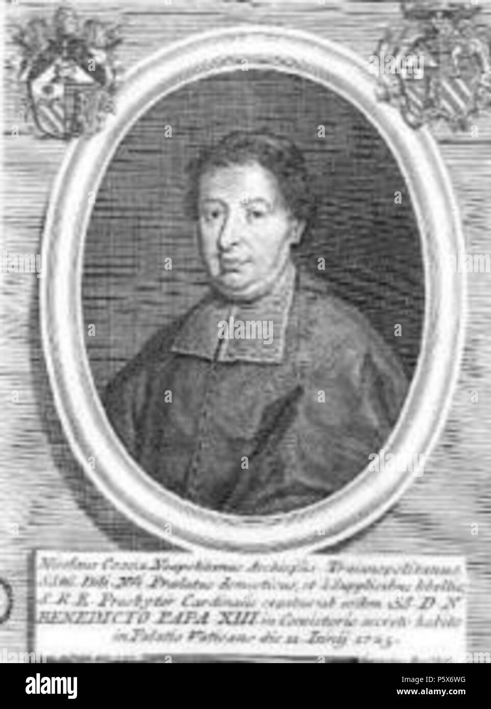 N/A. Anglais : Cardinal Niccolo Coscia . Entre 1725 et 1755. Auteur contemporain inconnu 383 Coscia Niccolo Banque D'Images