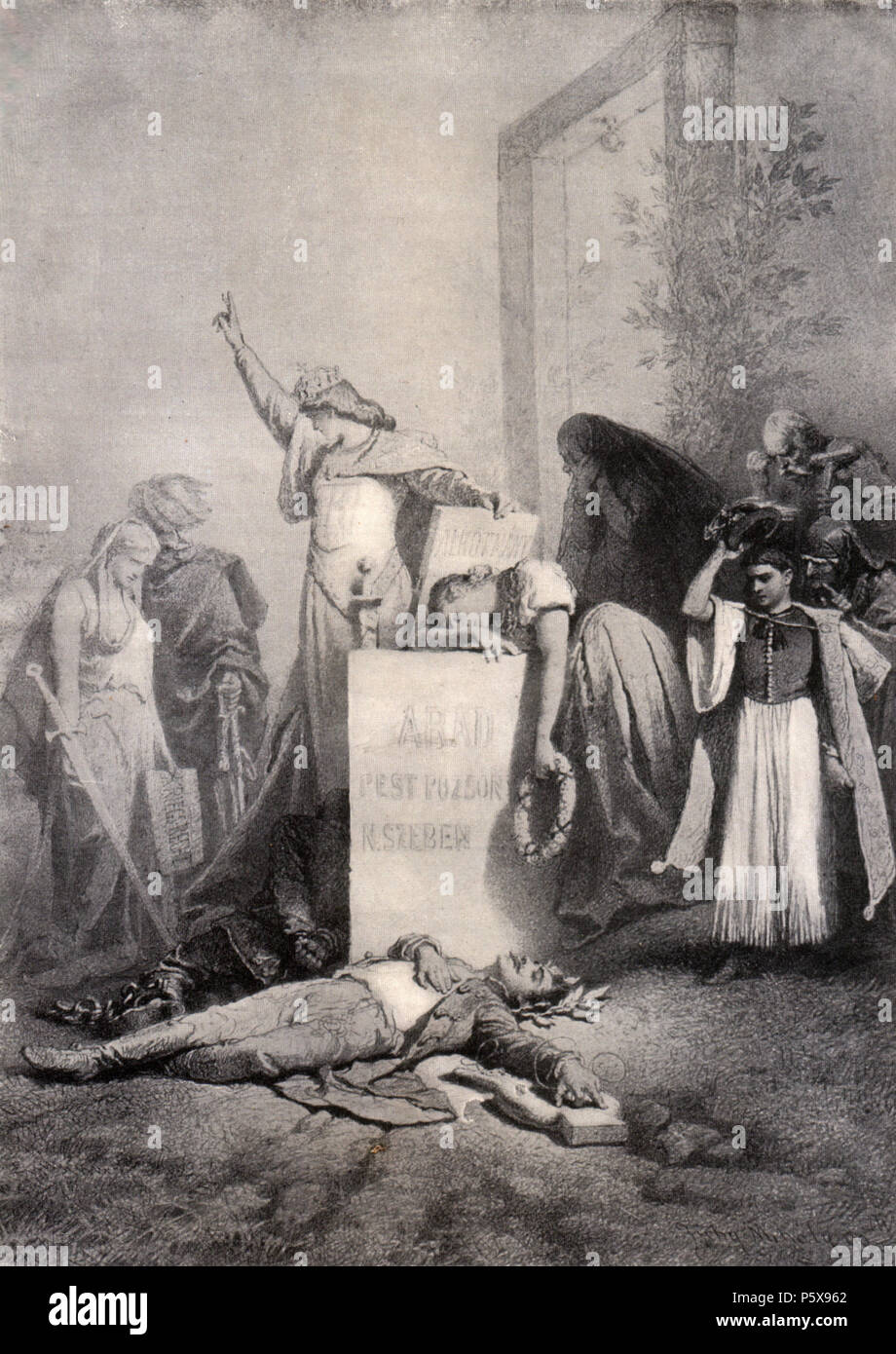 N/A. Magyar : UN elbukásának allegóriája szabadságharc (1849) - Mihály Zichy. rajza 3 mars 2009 (date d'origine). Mihály Zichy (1827-1906) d'autres noms anglais : Mihály Zichy Mihály Zichy : Magyar Deutsch : Michael von Zichy Description : peintre hongrois Date de naissance/décès 15 octobre 1827 au 28 février 1906 Lieu de naissance/décès Zala Saint-Pétersbourg Russie ; lieu de travail Saint Petersburg ; Vienne ; Paris ; contrôle de l'autorité de Budapest : Q742959 VIAF:59356468 ISNI:0000 0000 8138 8561 ULAN:500024109 RCAC:n50077586, Mihály ZICHY WGA:291849 Mihaly Zichy WorldCat Banque D'Images